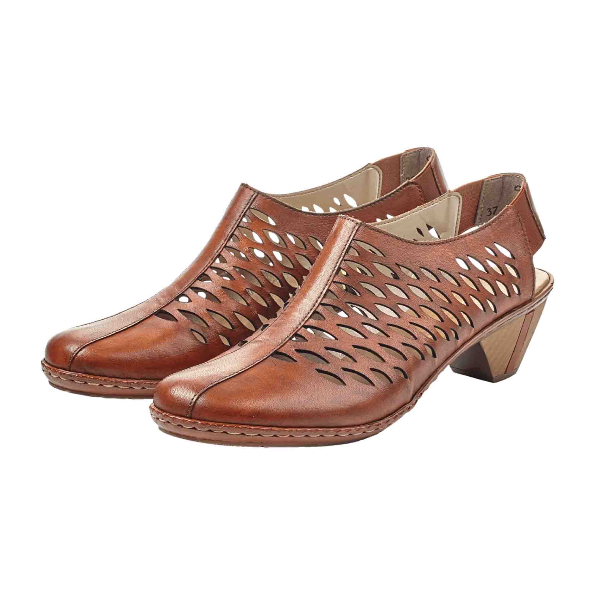 Rieker FSK Women's Brown Slip-On Loafers Comfortable Casual Shoes