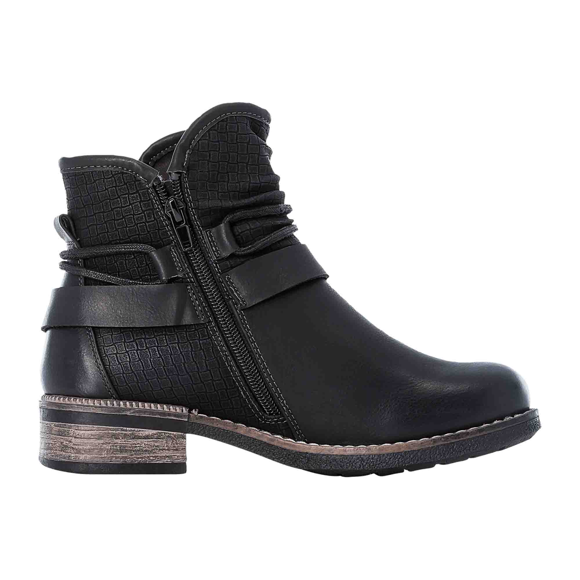 Rieker Ankle Boots for Women Black Comfortable Warm Winter Footwear