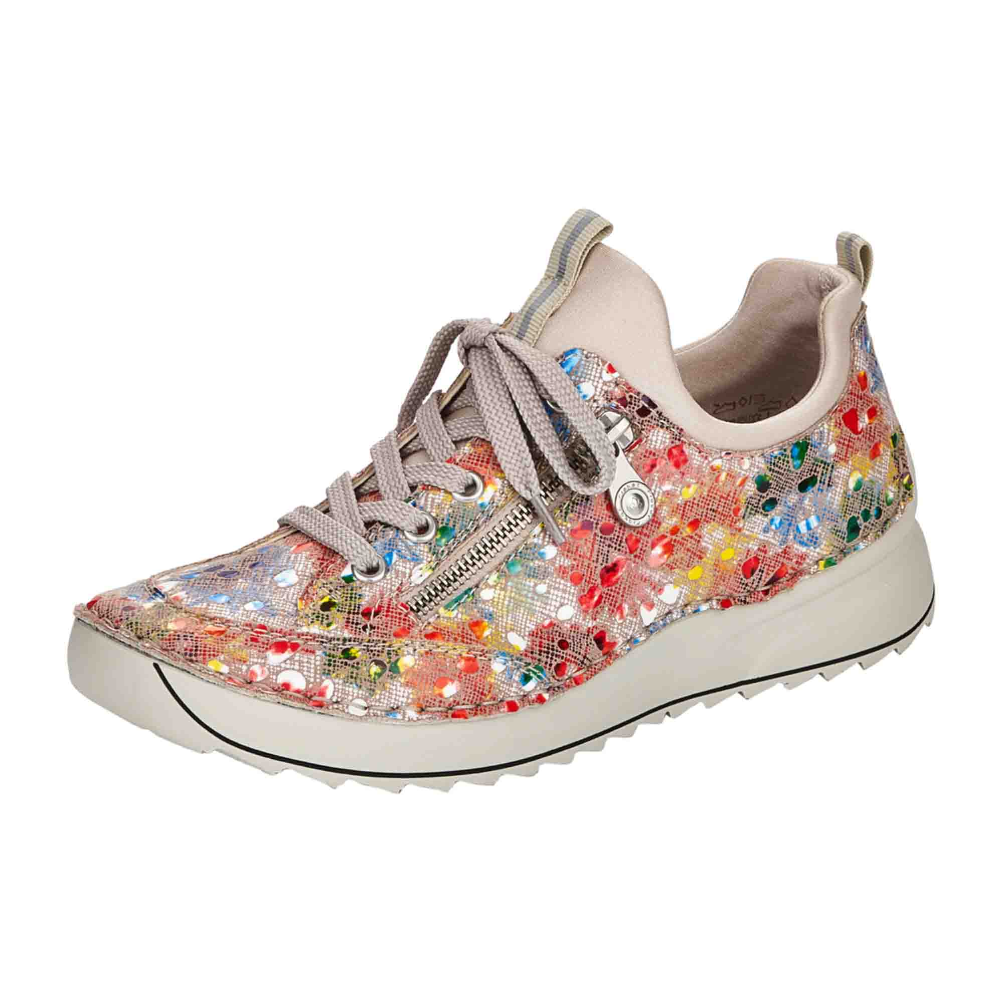 Rieker Casual Slipper for Women in Colorful Design with Elastic Comfort Fit