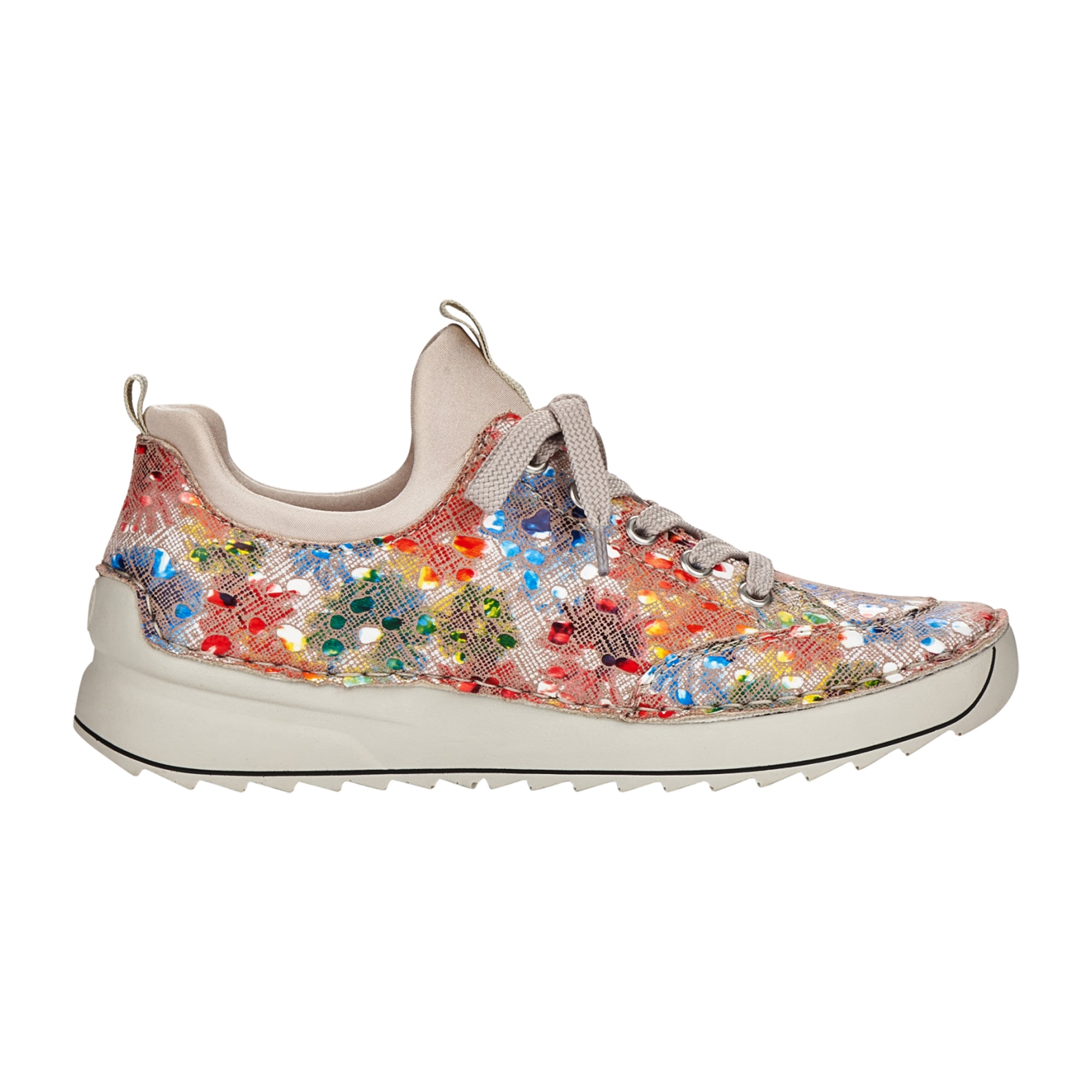 Rieker Casual Slipper for Women in Colorful Design with Elastic Comfort Fit