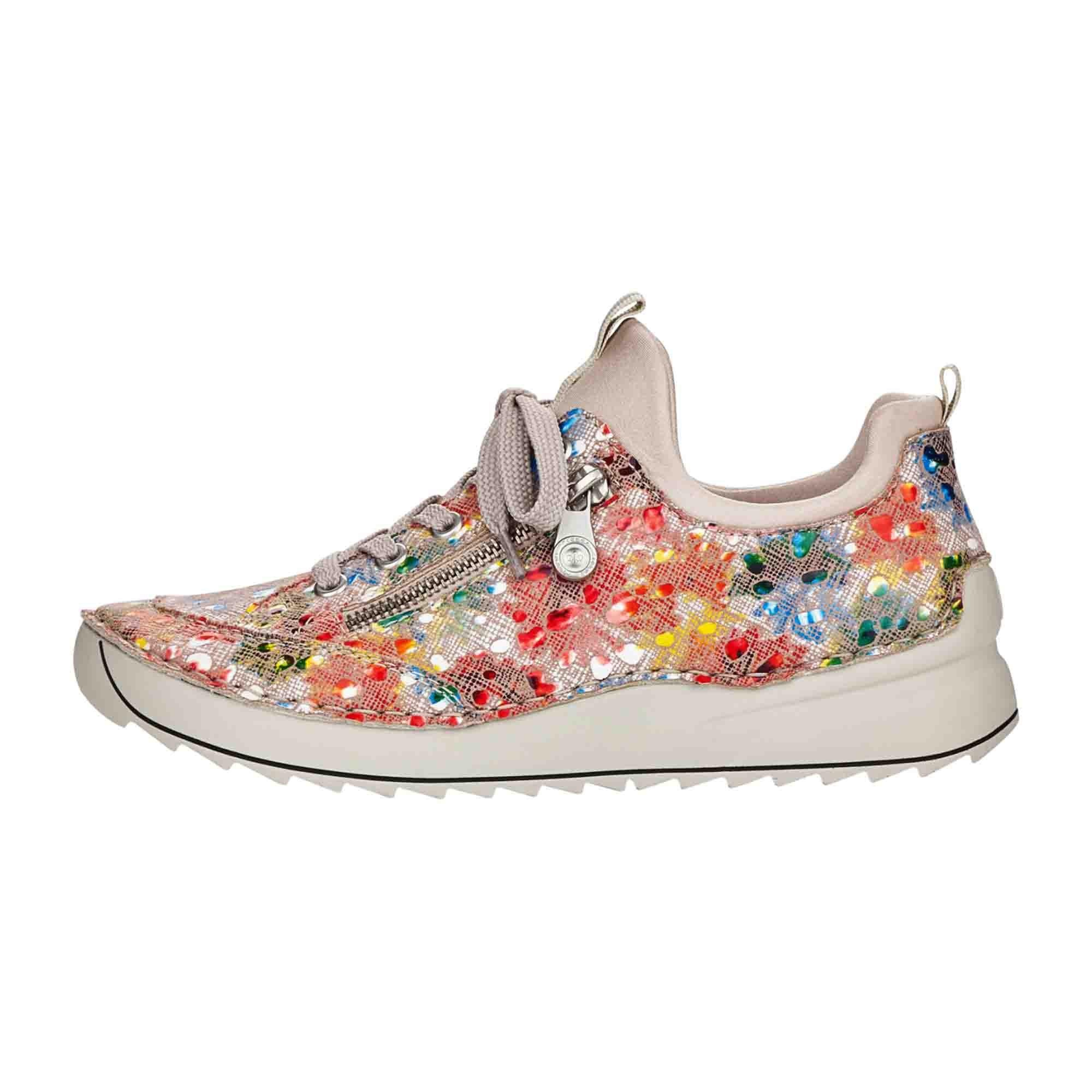 Rieker Casual Slipper for Women in Colorful Design with Elastic Comfort Fit
