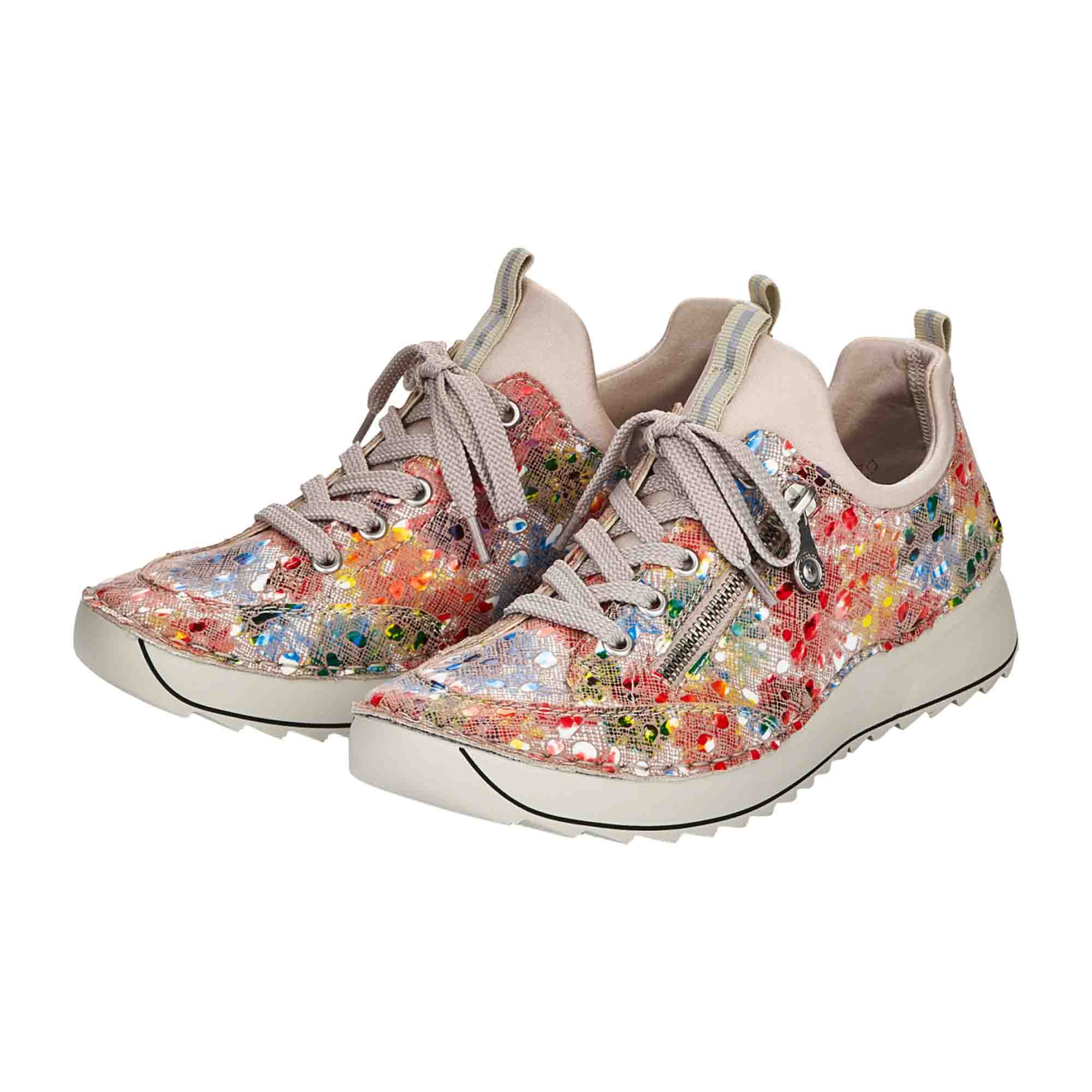 Rieker Casual Slipper for Women in Colorful Design with Elastic Comfort Fit