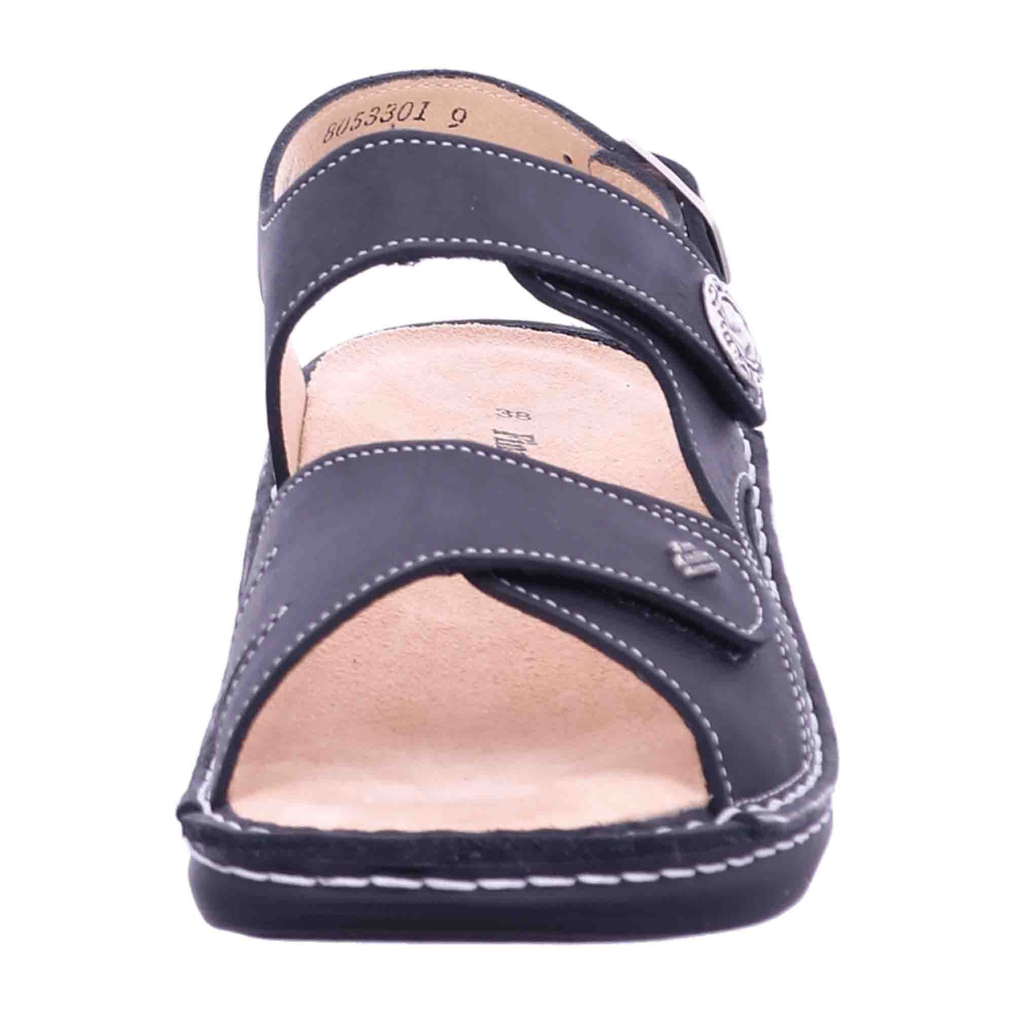 Finn Comfort Barbuda Women's Comfort Sandals - Elegant Black Leather