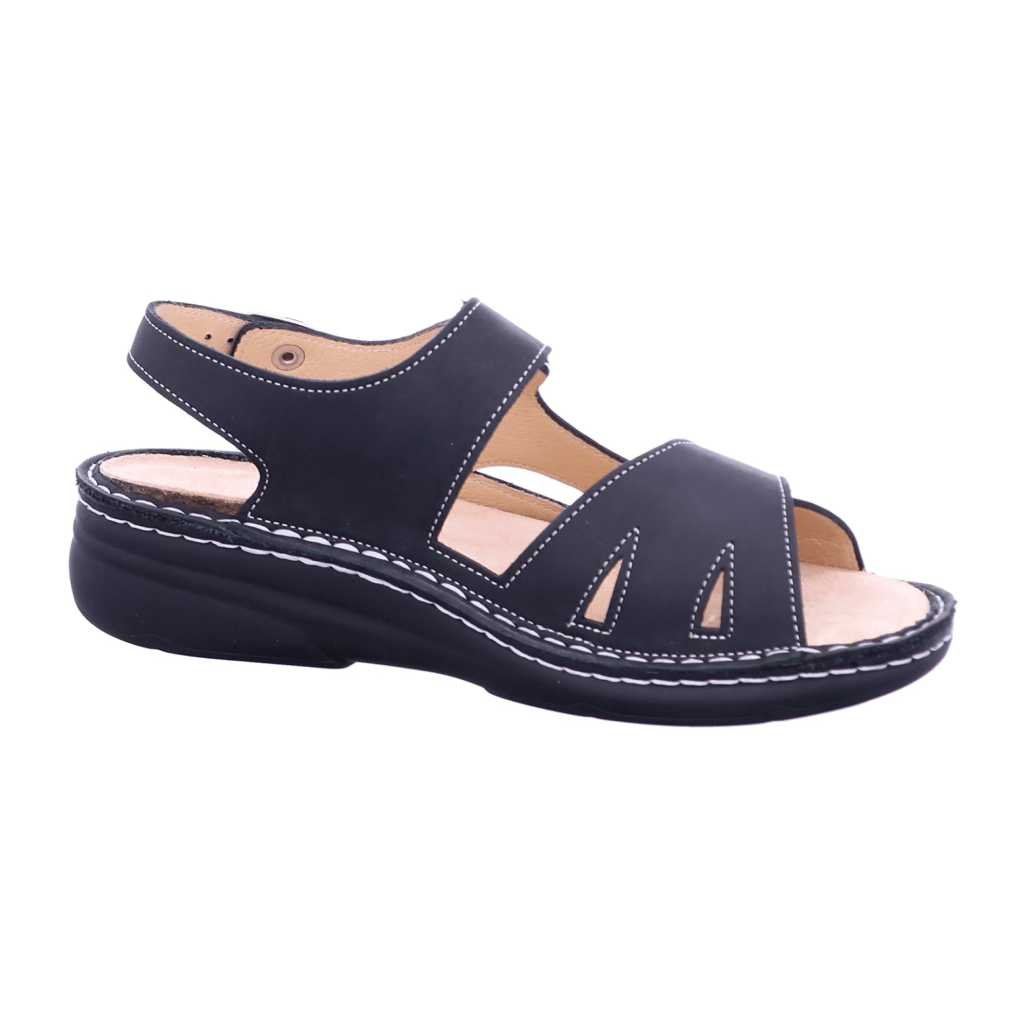 Finn Comfort Barbuda Women's Comfort Sandals - Elegant Black Leather