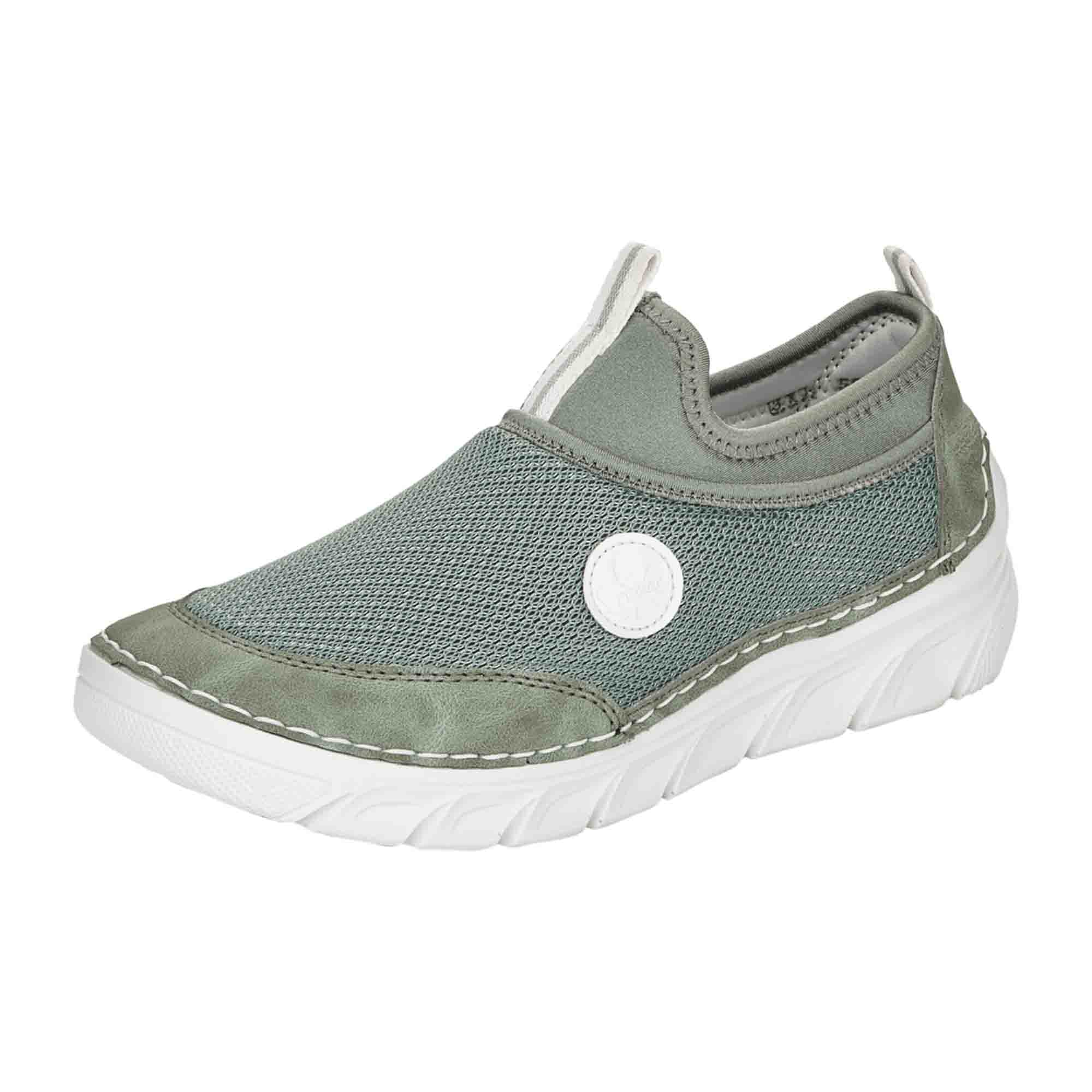 Rieker Olive Women's Sneakers Comfortable Lightweight Shock Absorbing Casual Shoes
