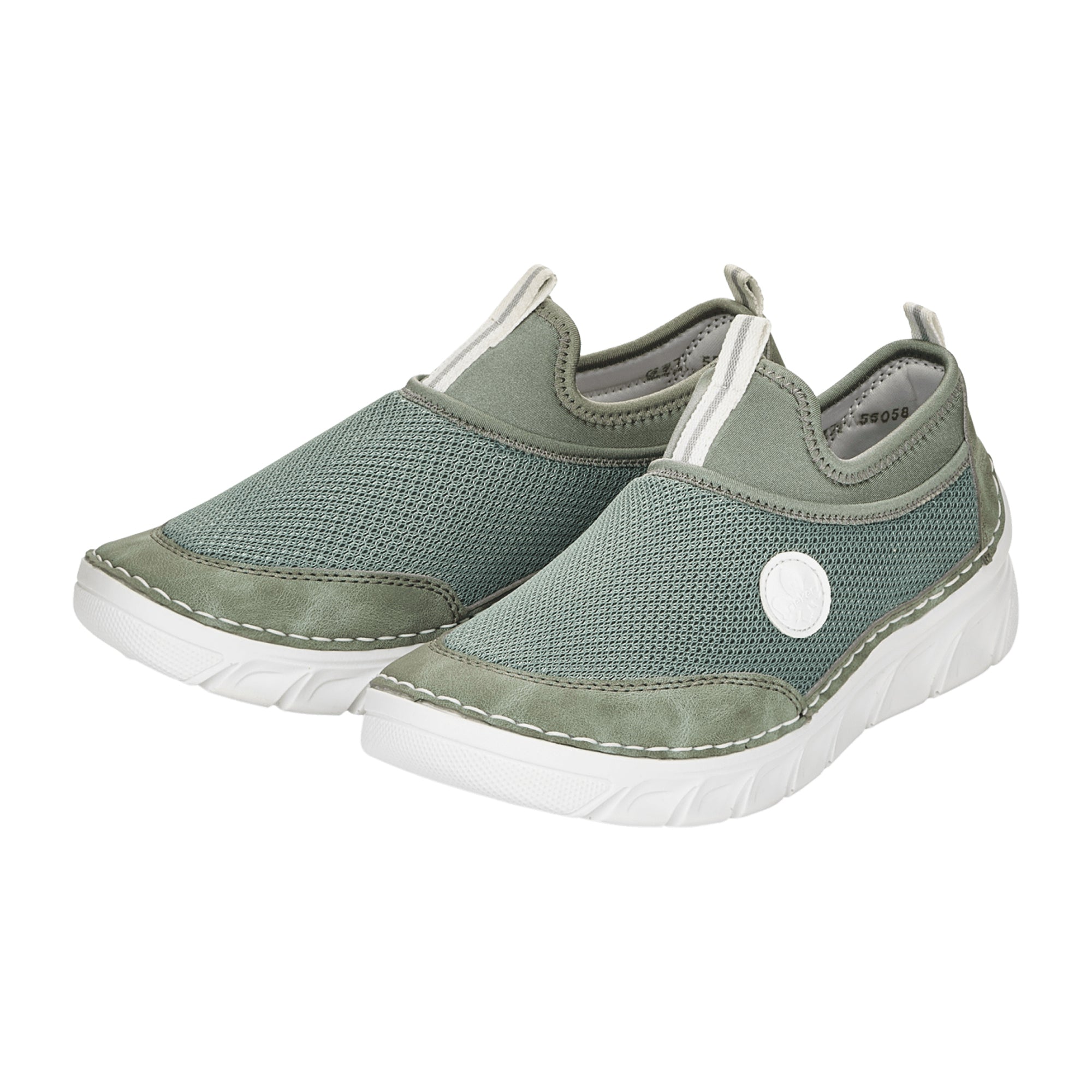 Rieker Olive Women's Sneakers Comfortable Lightweight Shock Absorbing Casual Shoes