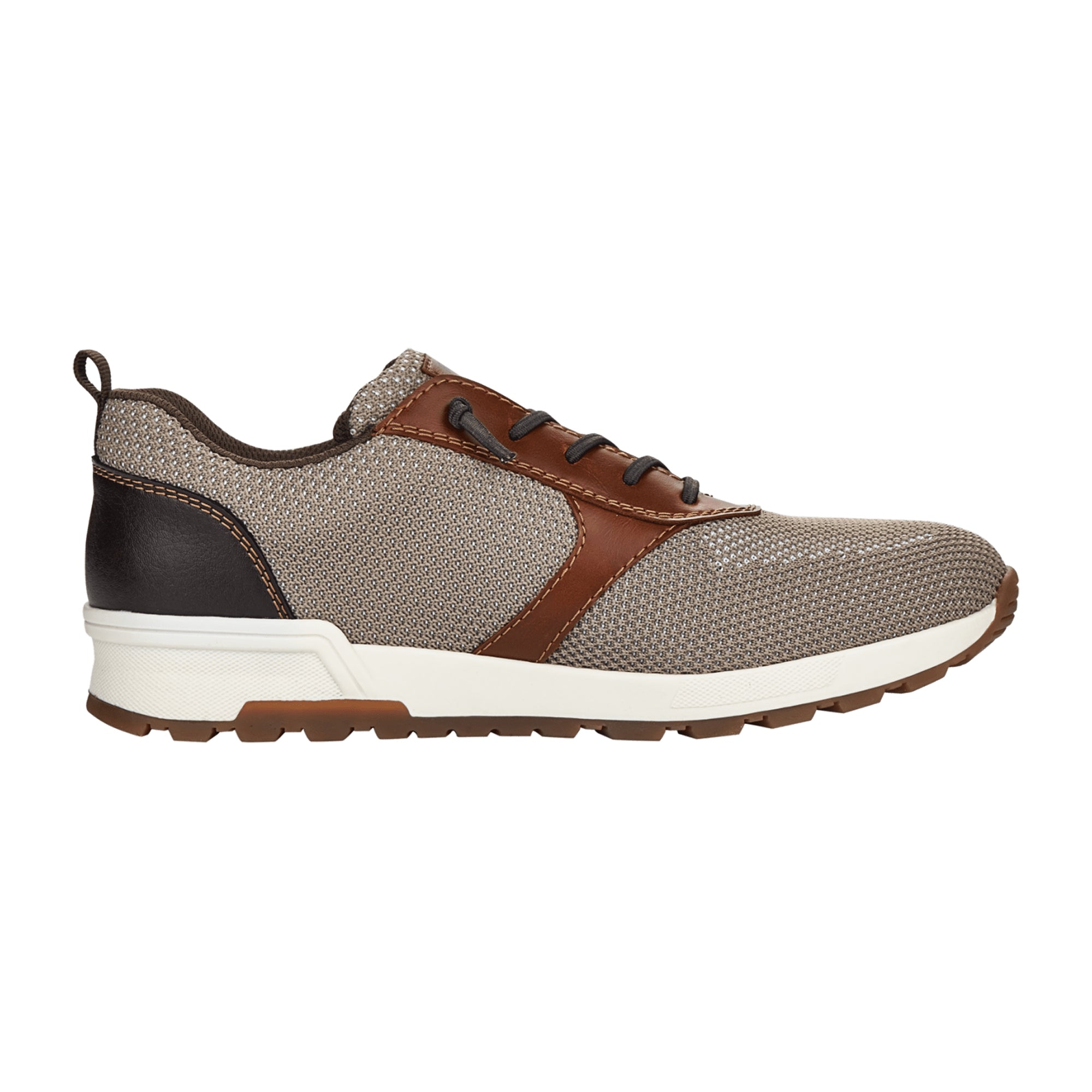 Rieker FSK Men's Beige Lace-Up Shoes - Comfortable and Stylish Casual Footwear