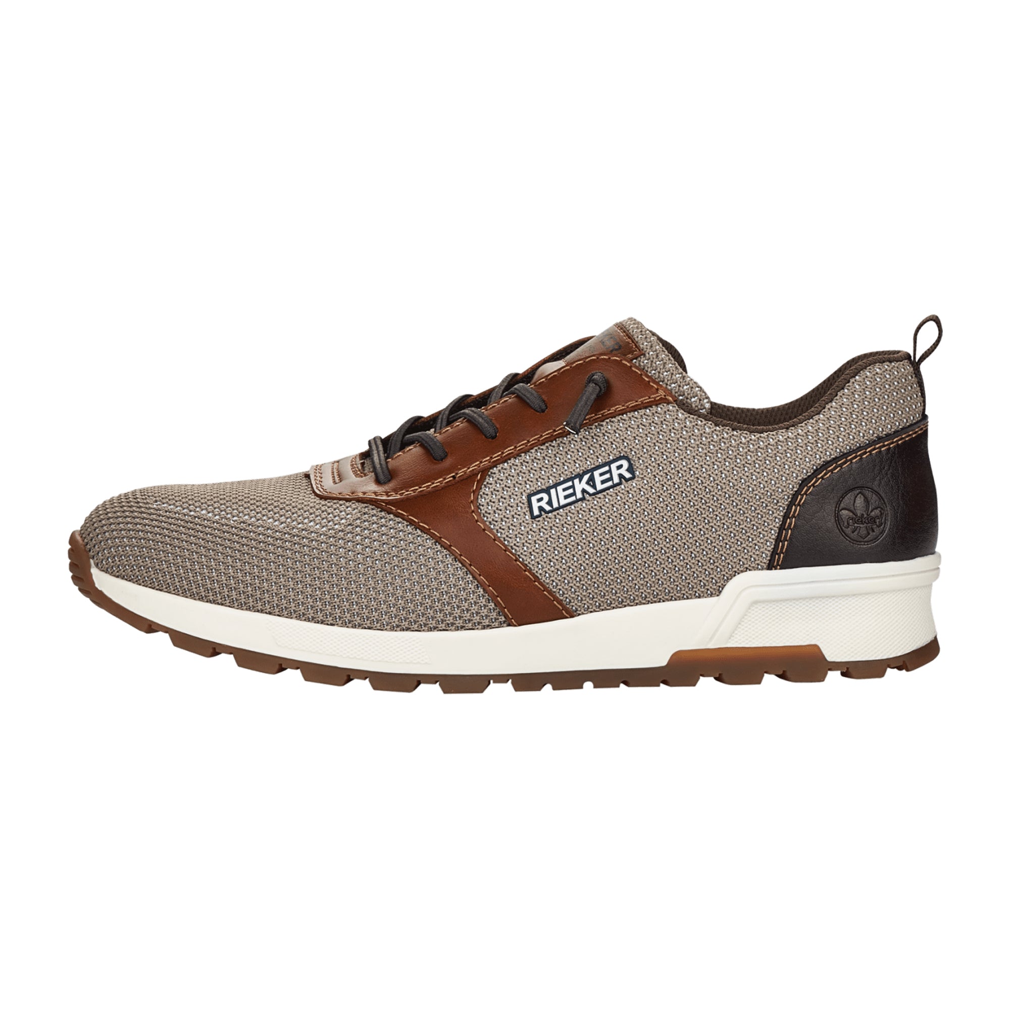 Rieker FSK Men's Beige Lace-Up Shoes - Comfortable and Stylish Casual Footwear