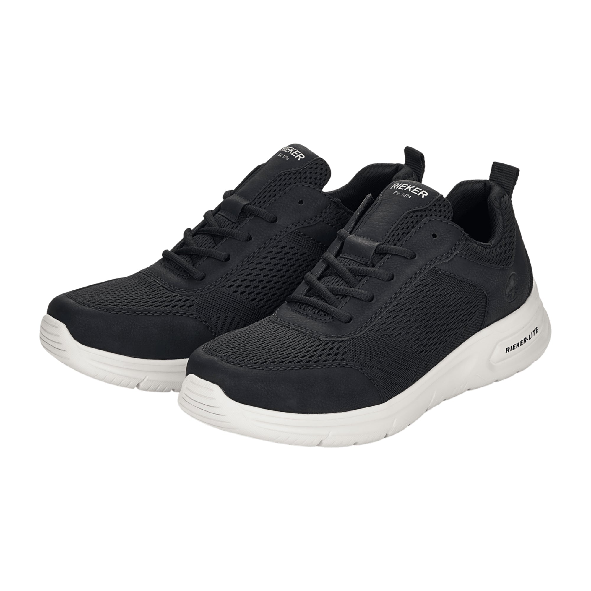Rieker FSK Men's Black Lace-Up Shoes Comfortable and Stylish Fast Shipping
