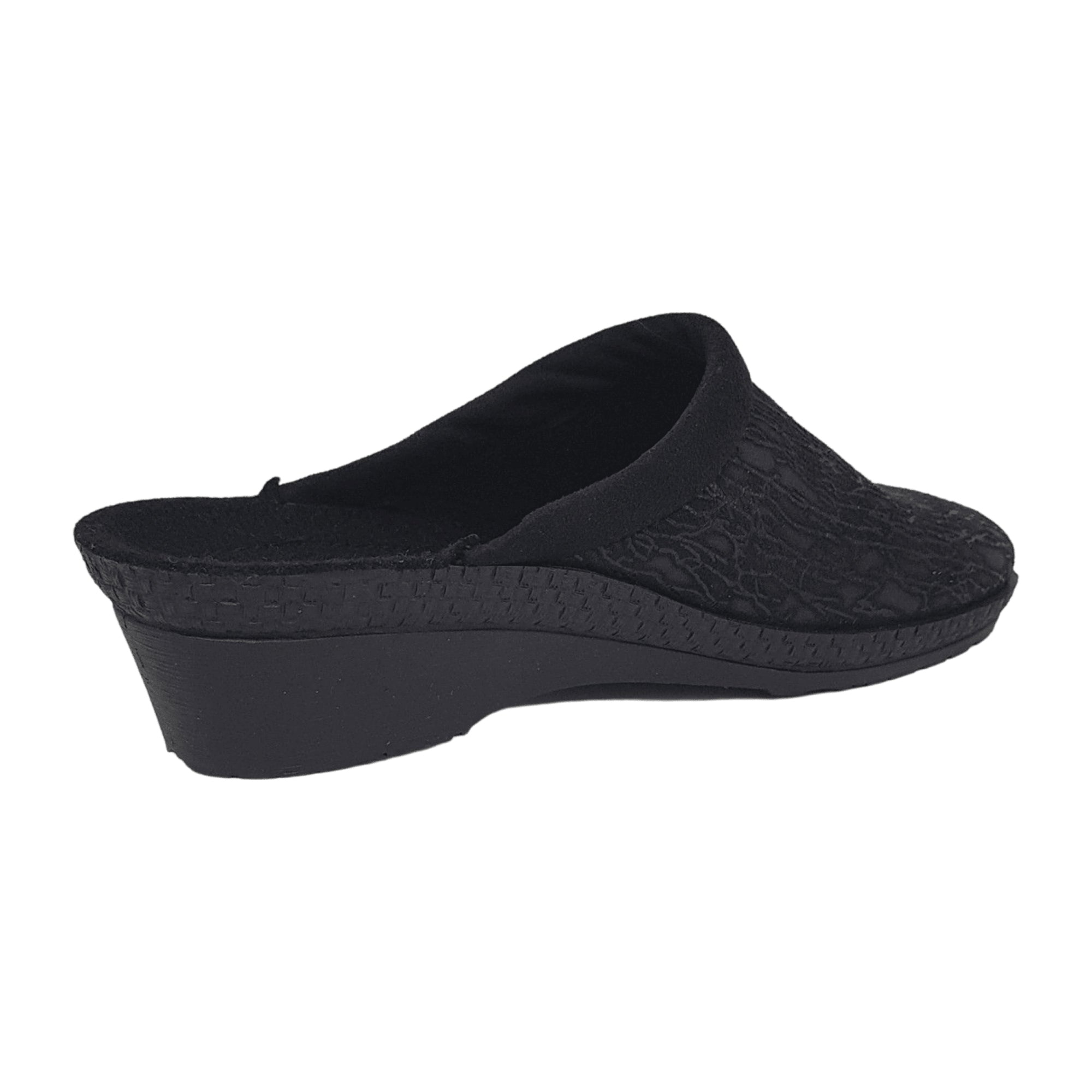 Rohde Black Women's House Slippers Comfortable Textile Lining Winter Warm