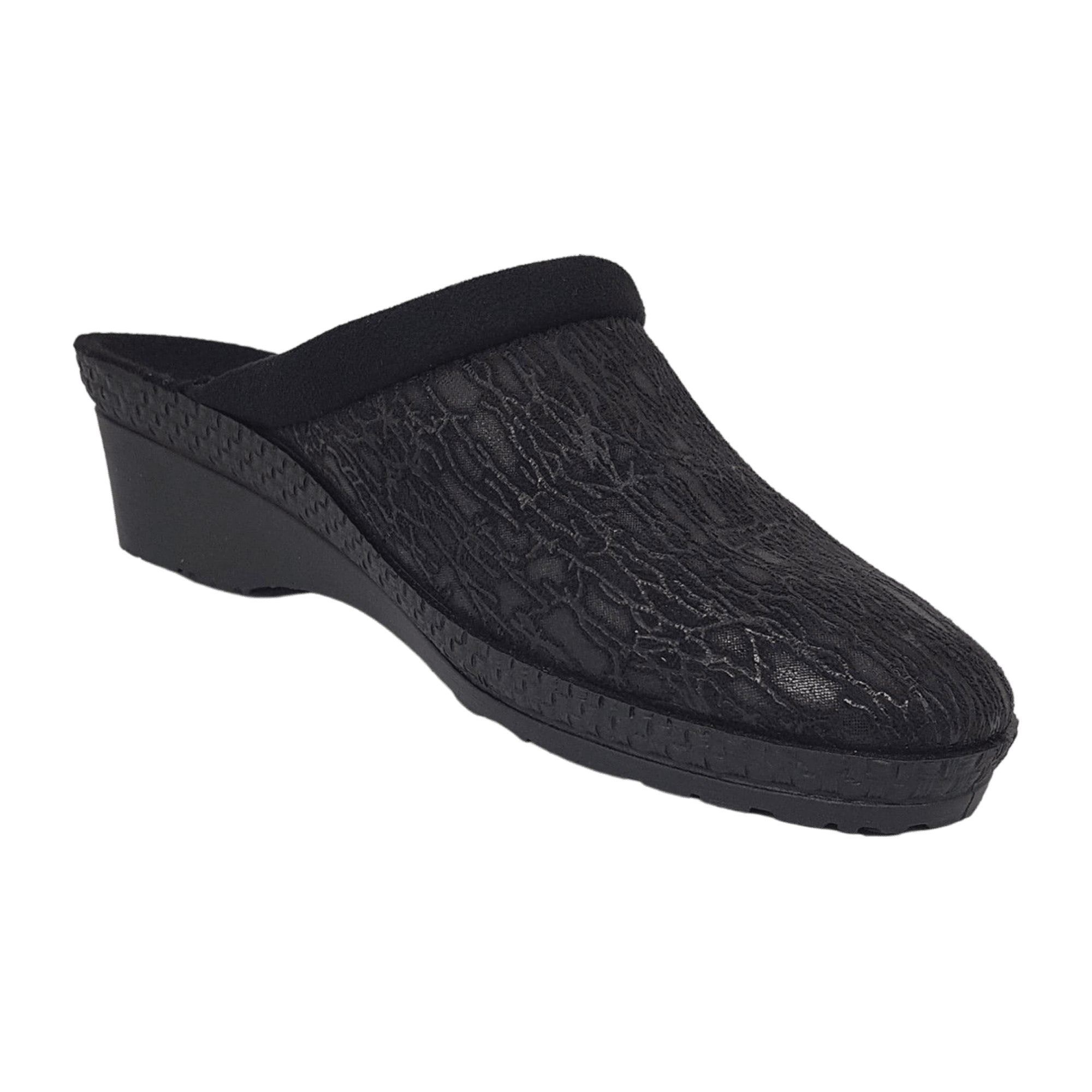 Rohde Black Women's House Slippers Comfortable Textile Lining Winter Warm