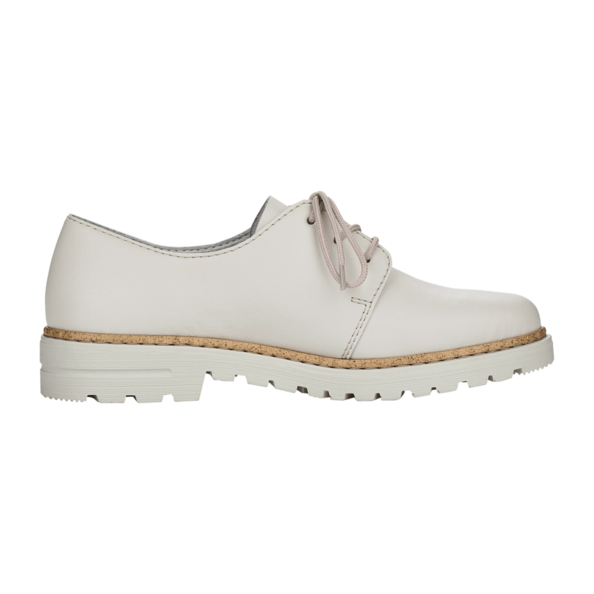 Rieker FSK Women's White Casual Shoes with Laces Comfortable and Stylish