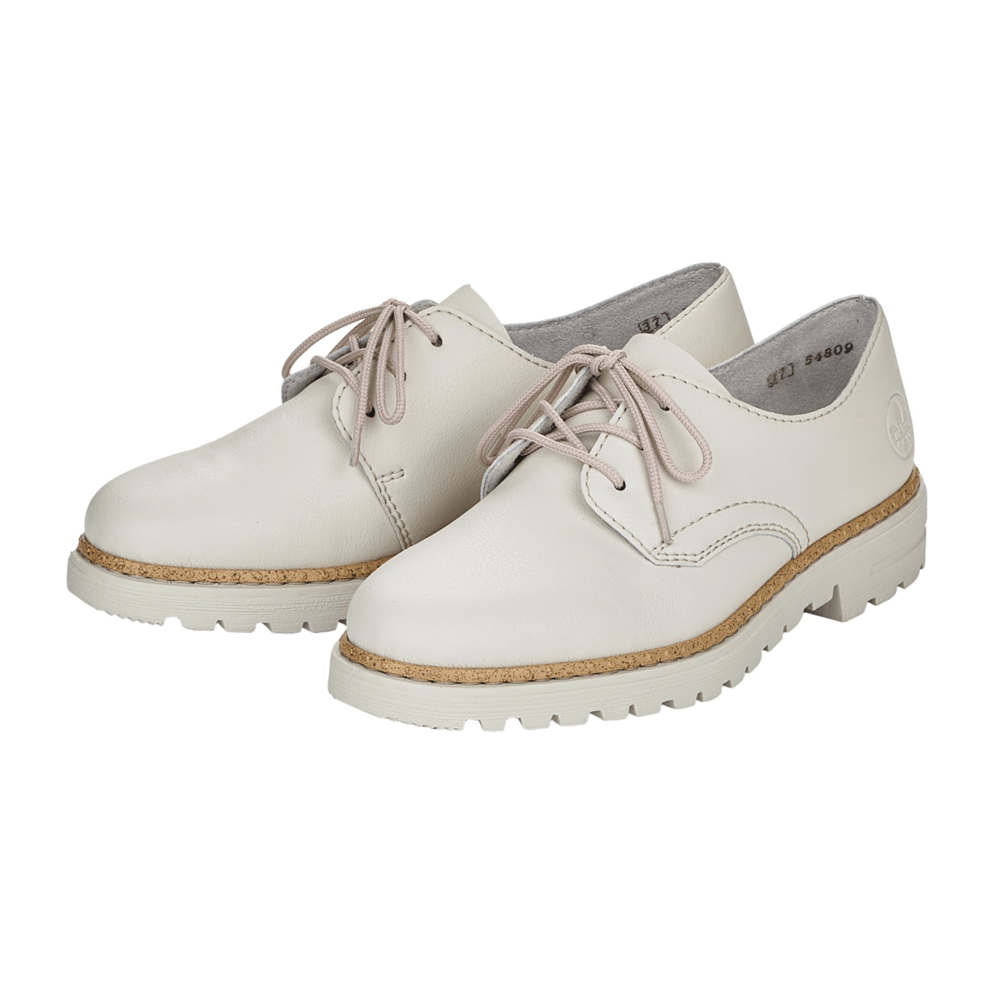 Rieker FSK Women's White Casual Shoes with Laces Comfortable and Stylish