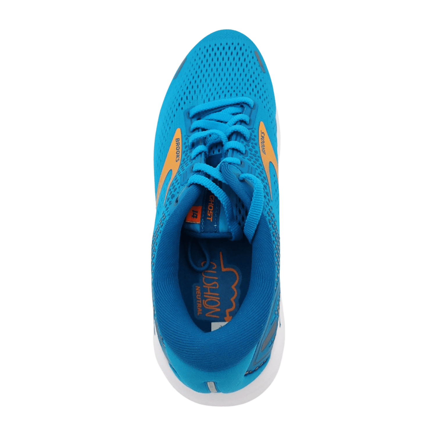 Brooks Ghost 14 Men Blue Running Shoes