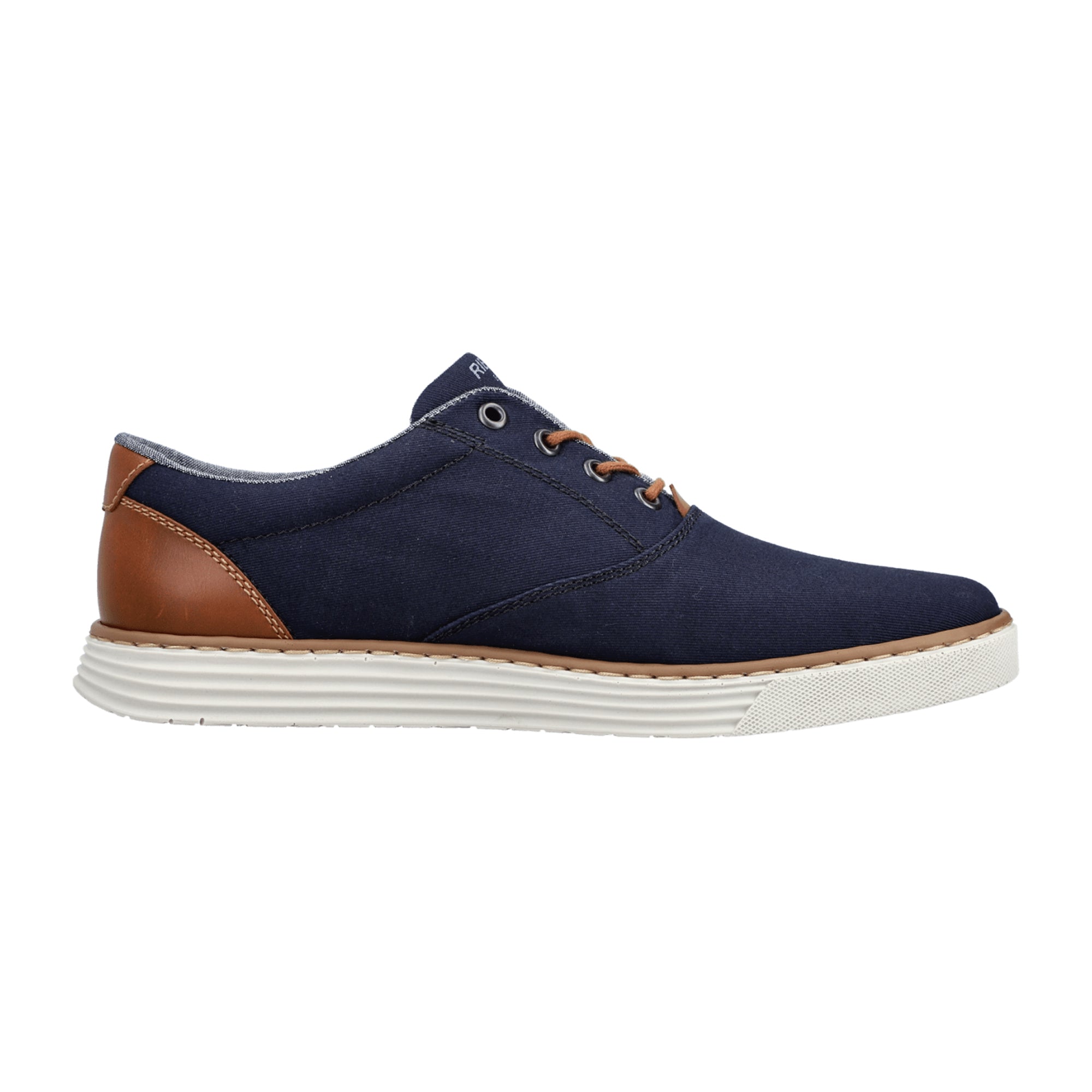 Rieker Men's Blue Lace-Up Shoes with Lightweight Shock Absorbing Sole