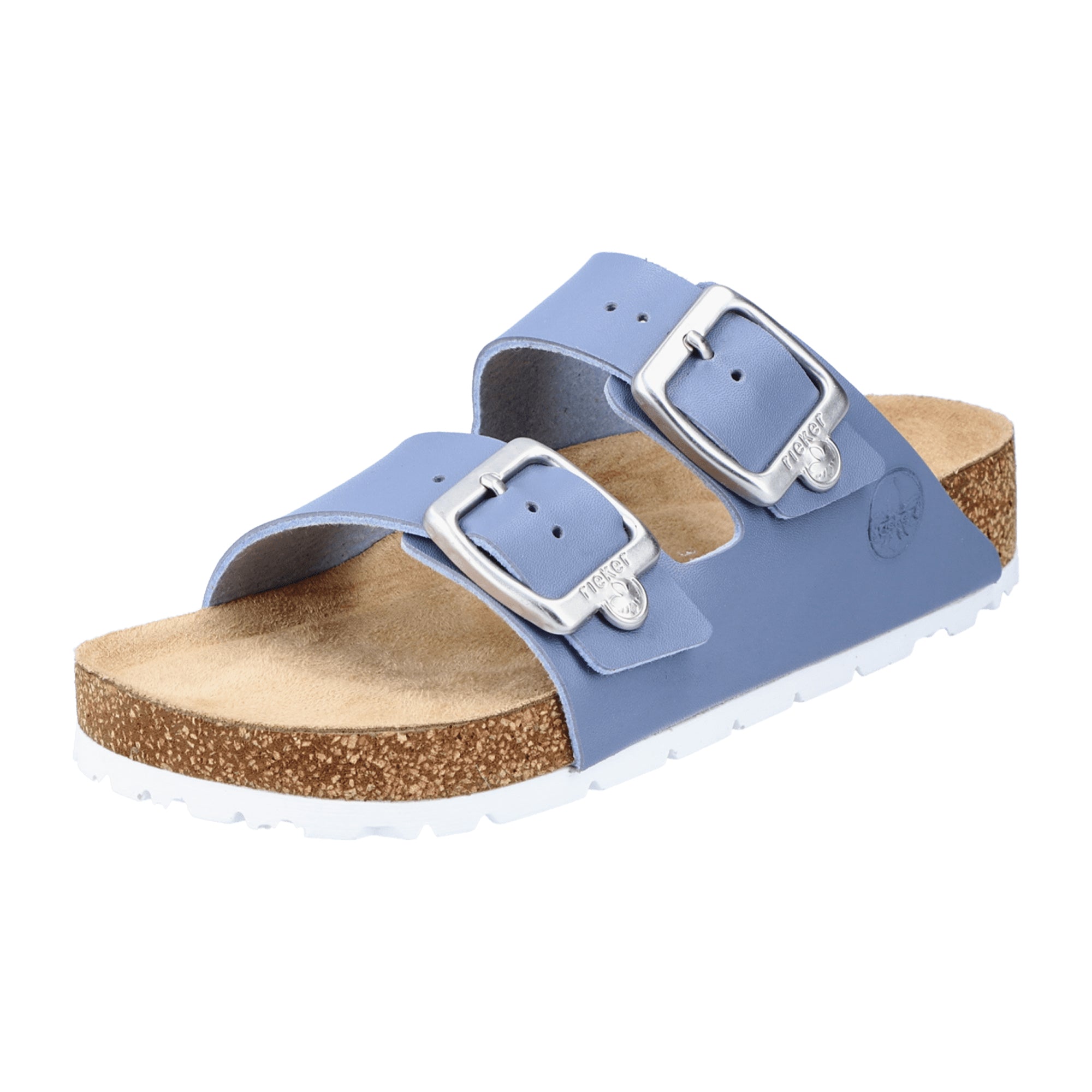 Rieker Women's Blue Sandals 69384 Spring Summer Synthetic Buckle Closure