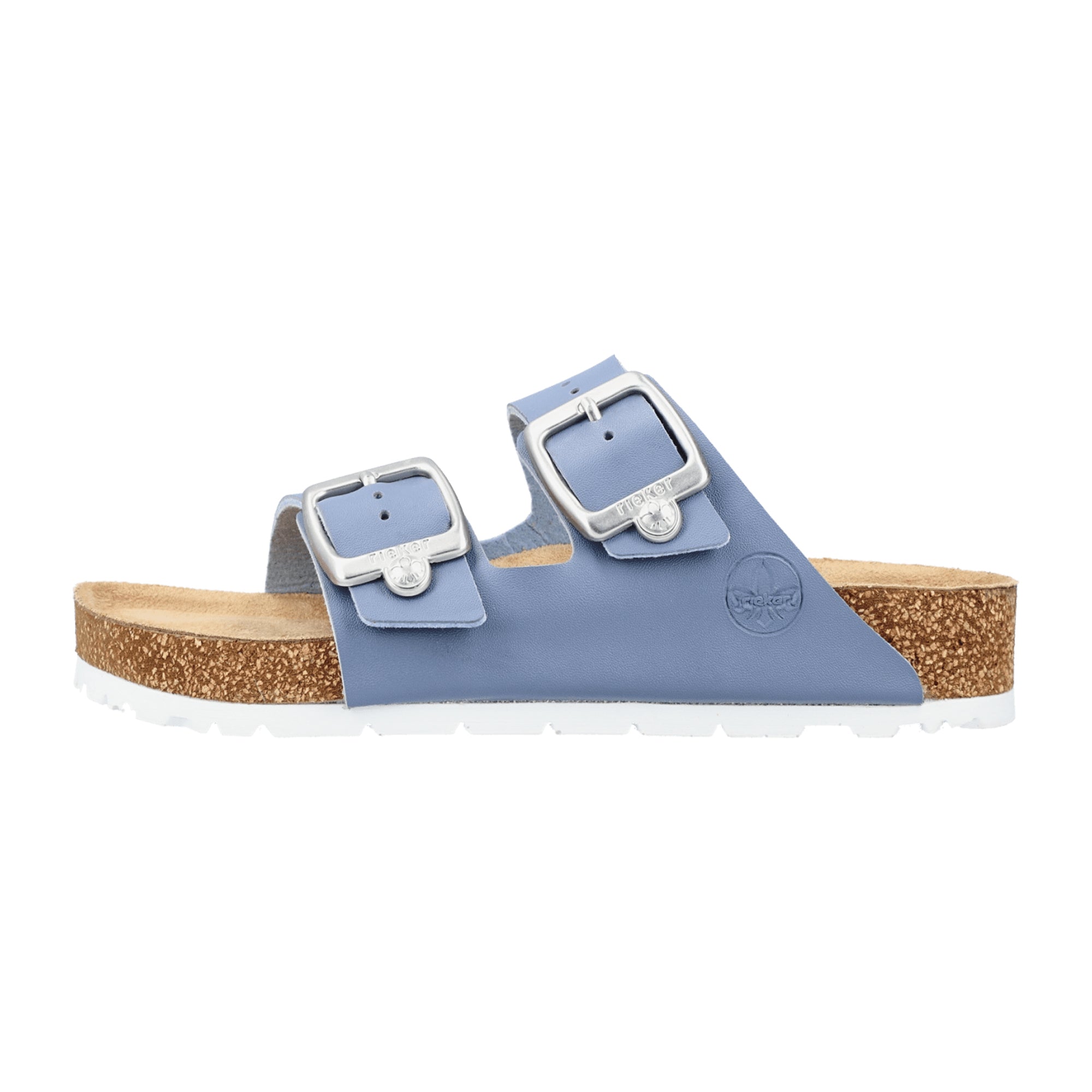 Rieker Women's Blue Sandals 69384 Spring Summer Synthetic Buckle Closure