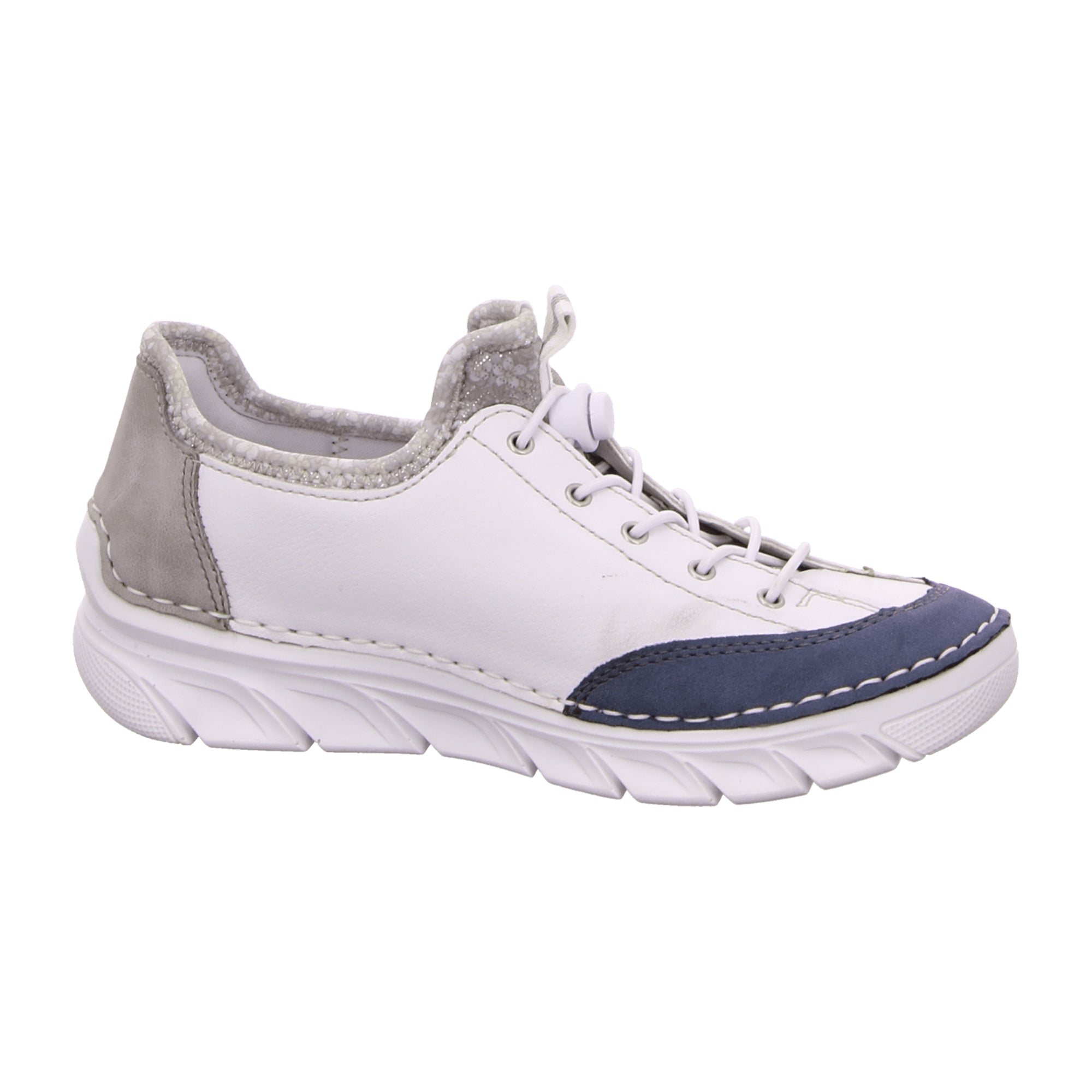 Rieker Women's White Slip-On Shoes 55064 Comfortable Lightweight Casual Sneakers