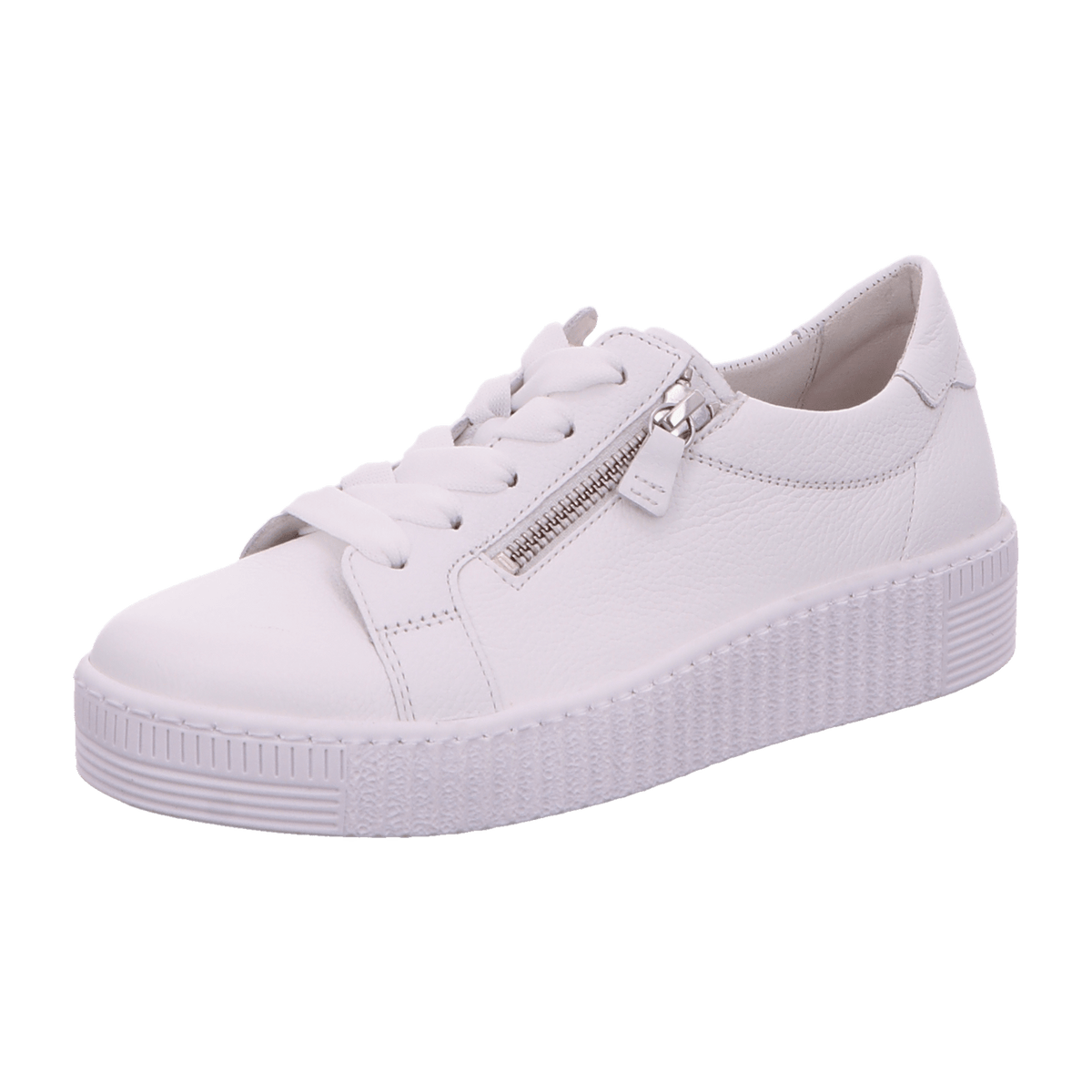 Gabor Wisdom Women's Casual Sneakers White Leather
