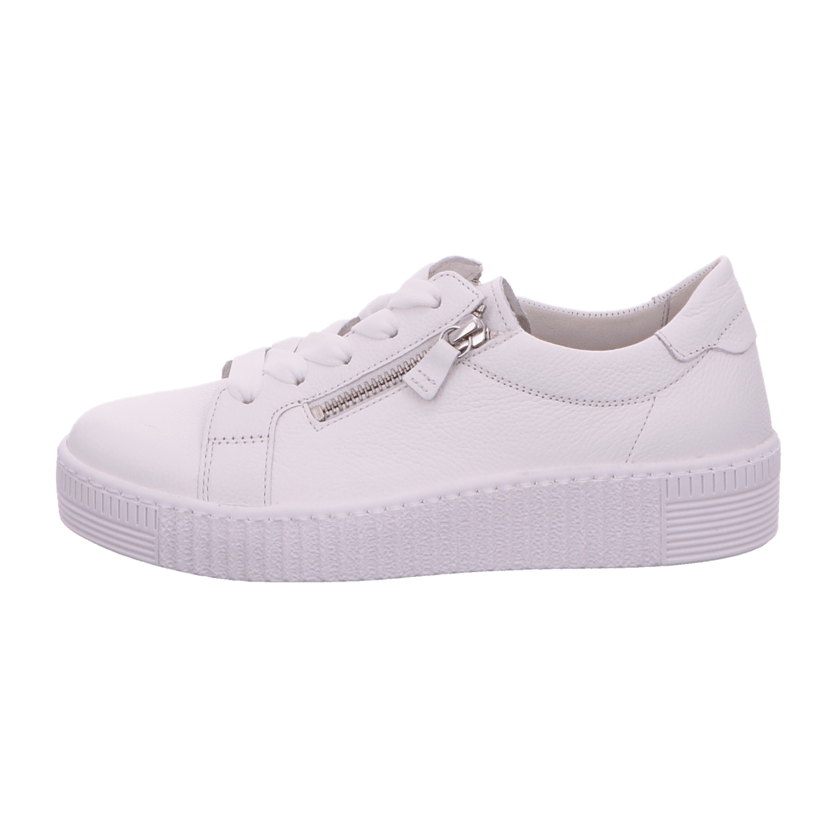 Gabor Wisdom Women's Casual Sneakers White Leather