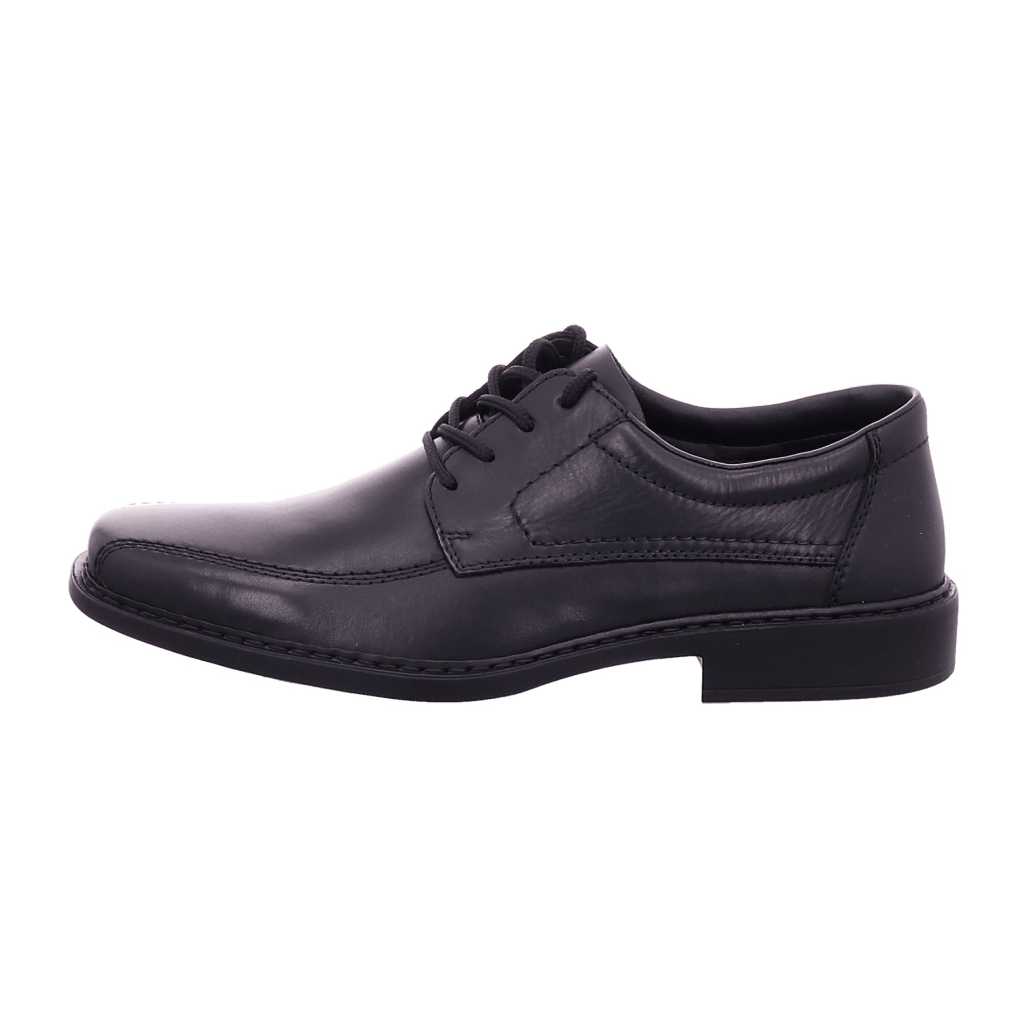 Rieker B081200 Men's Black Casual Lace-Up Shoes Leather Look Comfort Sole