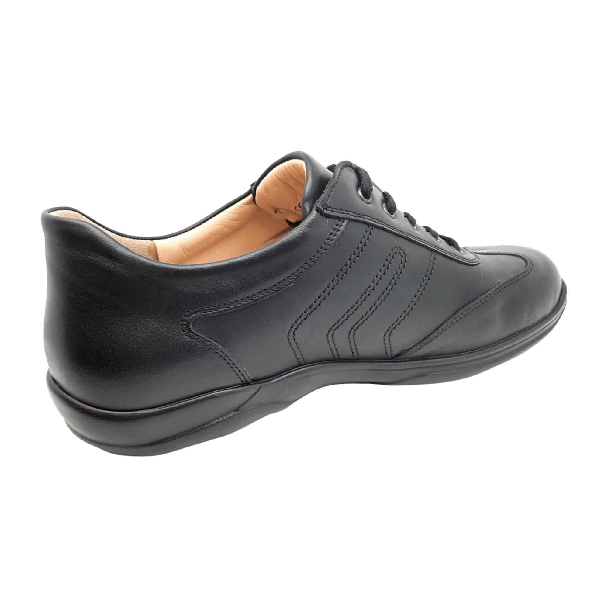 Finn Comfort Syracuse Men's Comfortable Black Leather Shoes - Durable & Stylish