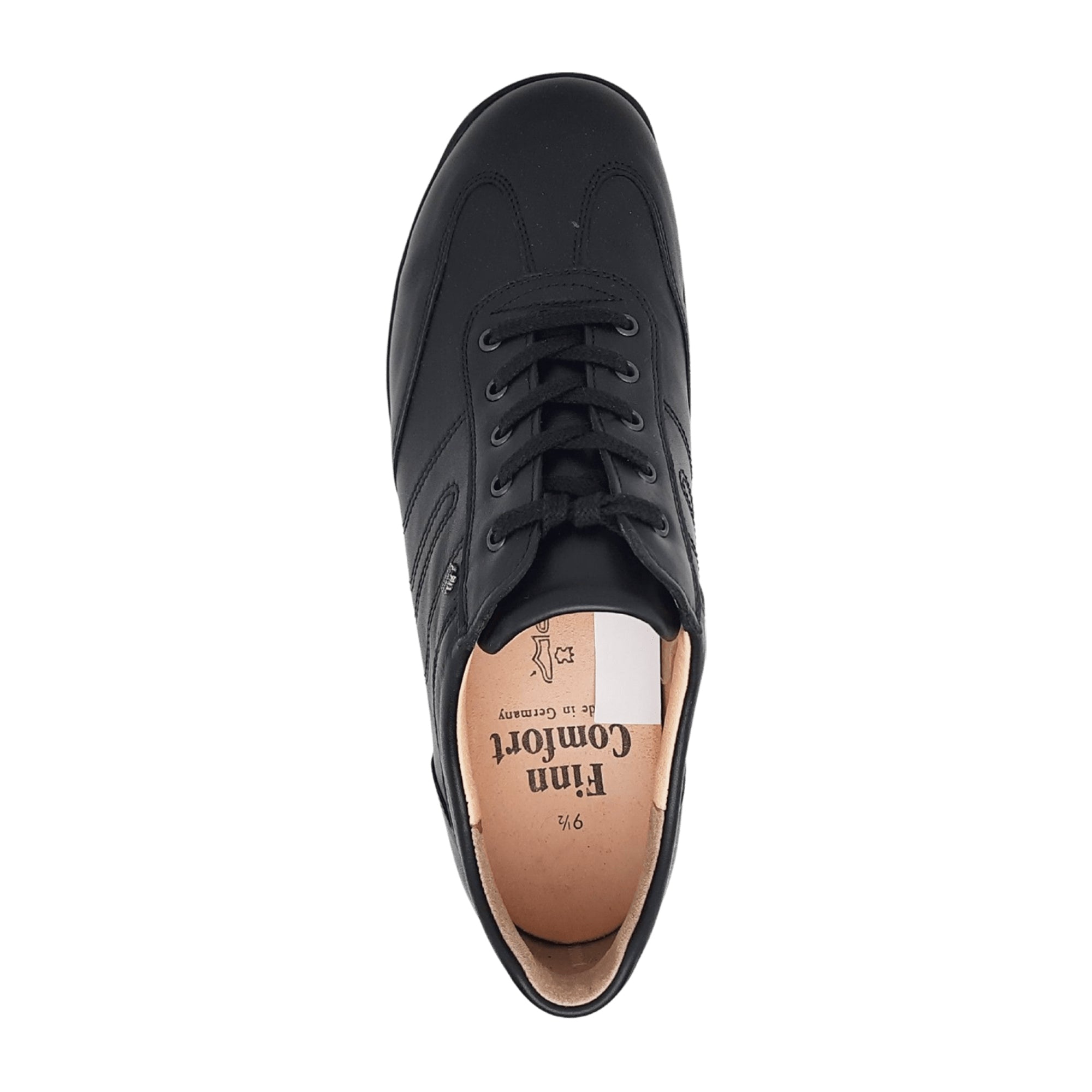 Finn Comfort Syracuse Men's Comfortable Black Leather Shoes - Durable & Stylish
