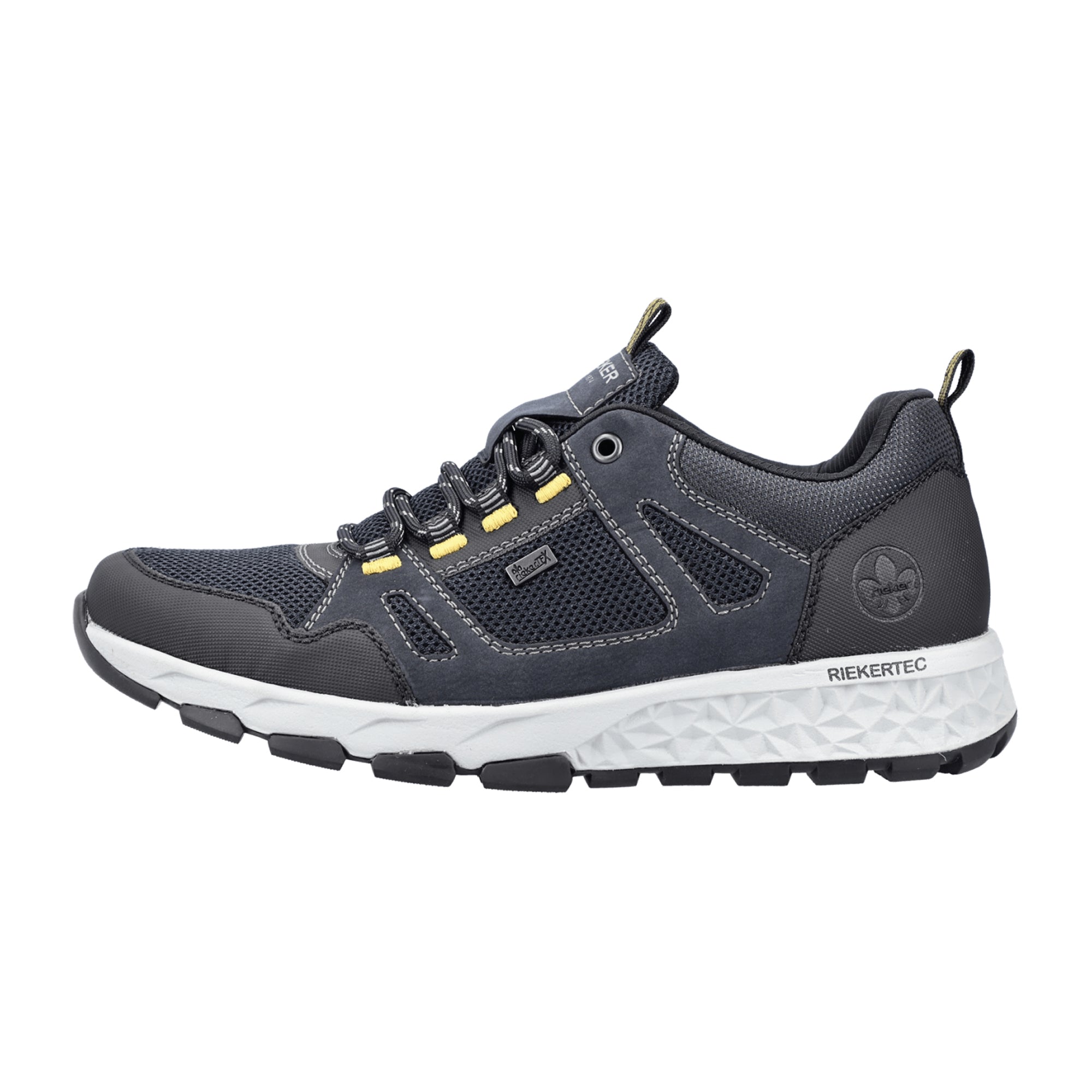 Rieker Men's Blue Comfort Lace-Up Shoes B672014 B67 Water Resistant Synthetic