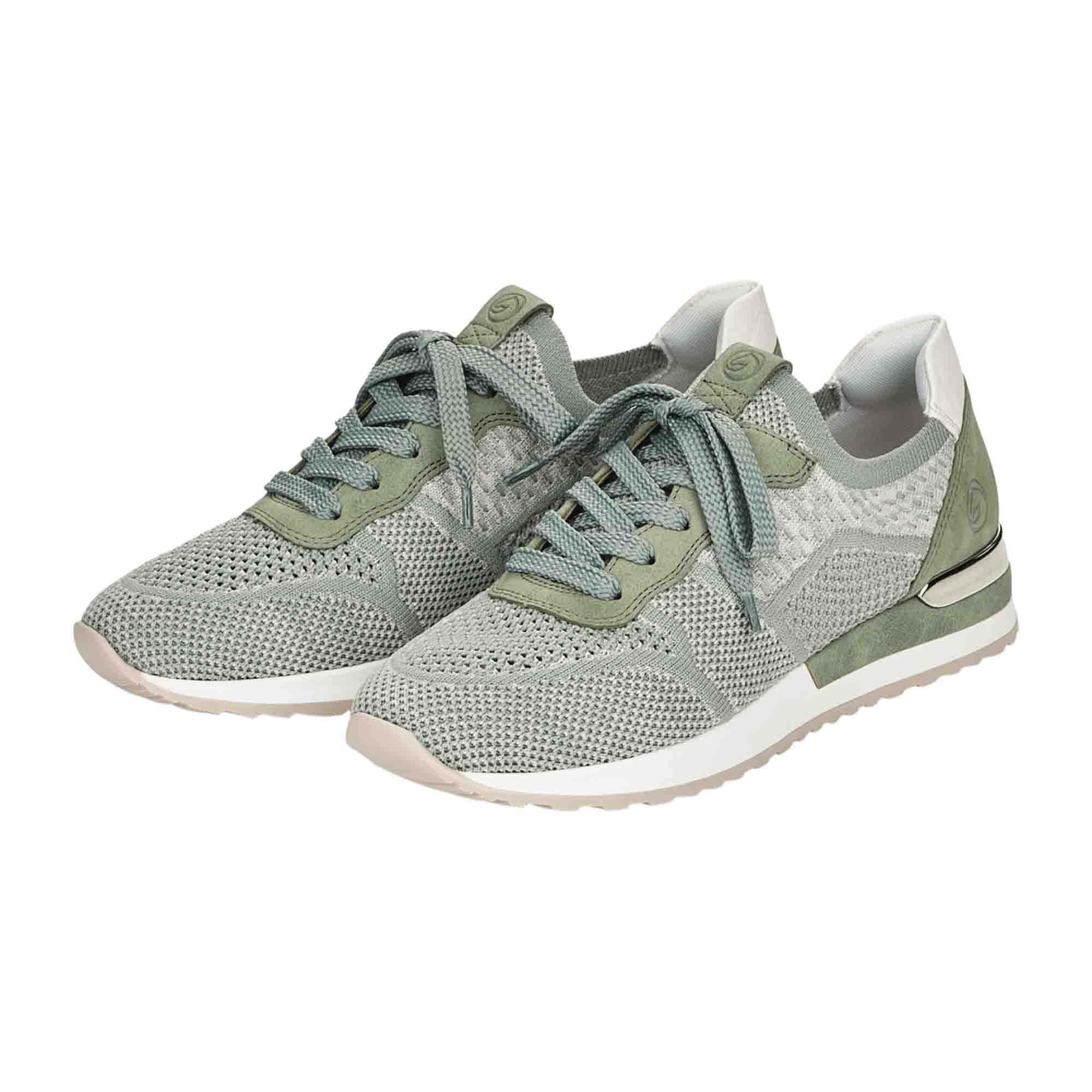 Remonte Green Athletic Lace-Up Shoes for Women