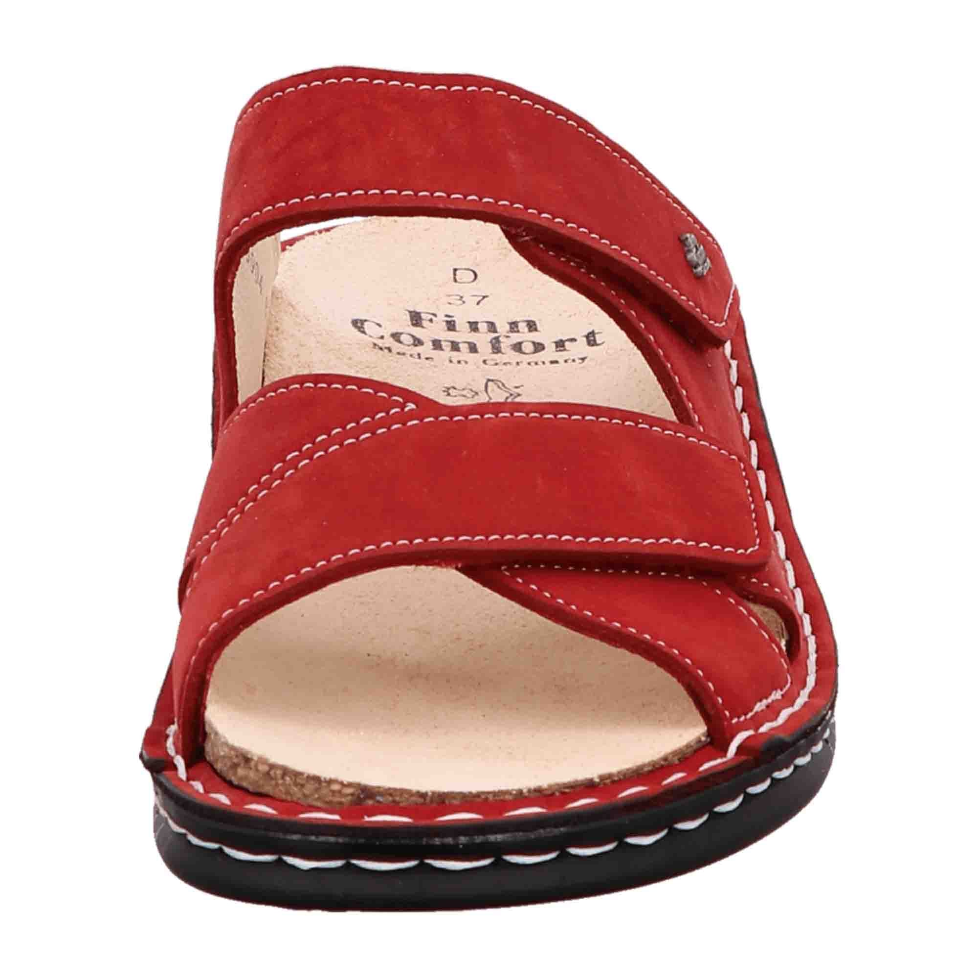 Finn Comfort Melrose Women's Comfort Shoes, Stylish Red Leather