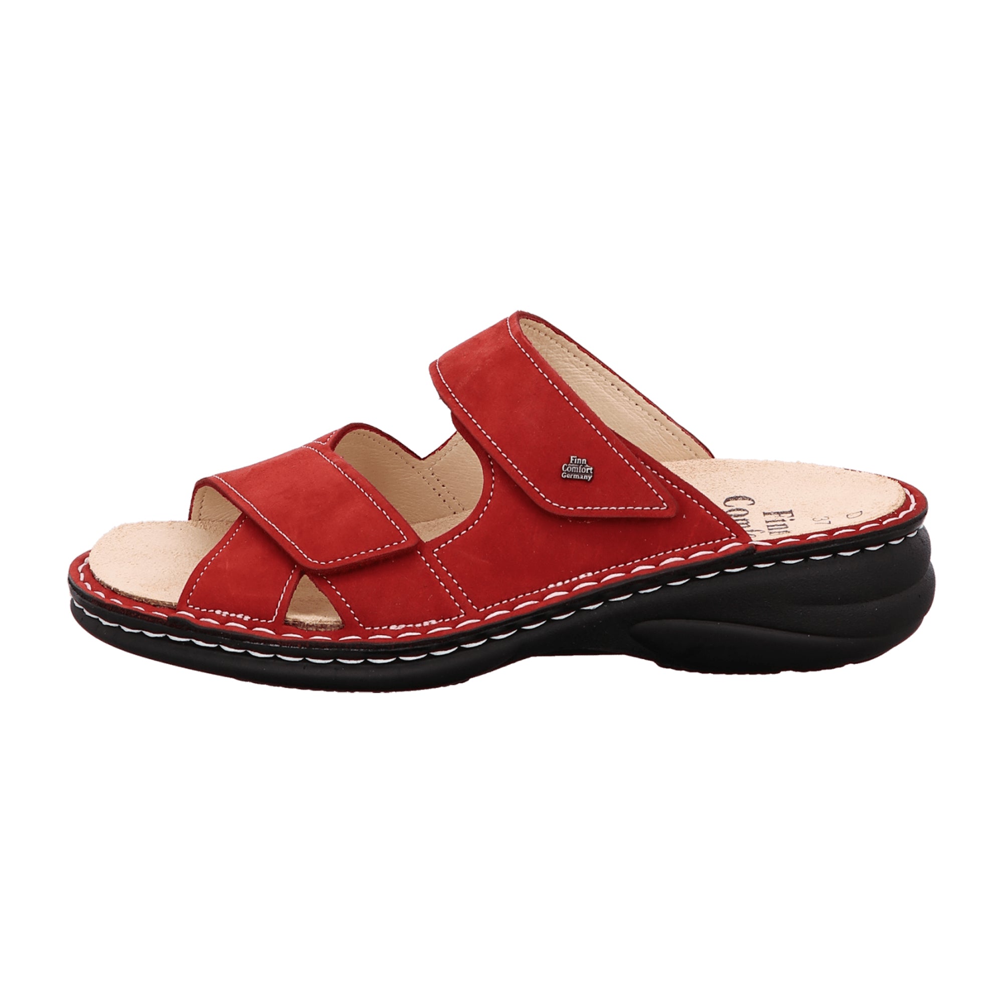 Finn Comfort Melrose Women's Comfort Shoes, Stylish Red Leather