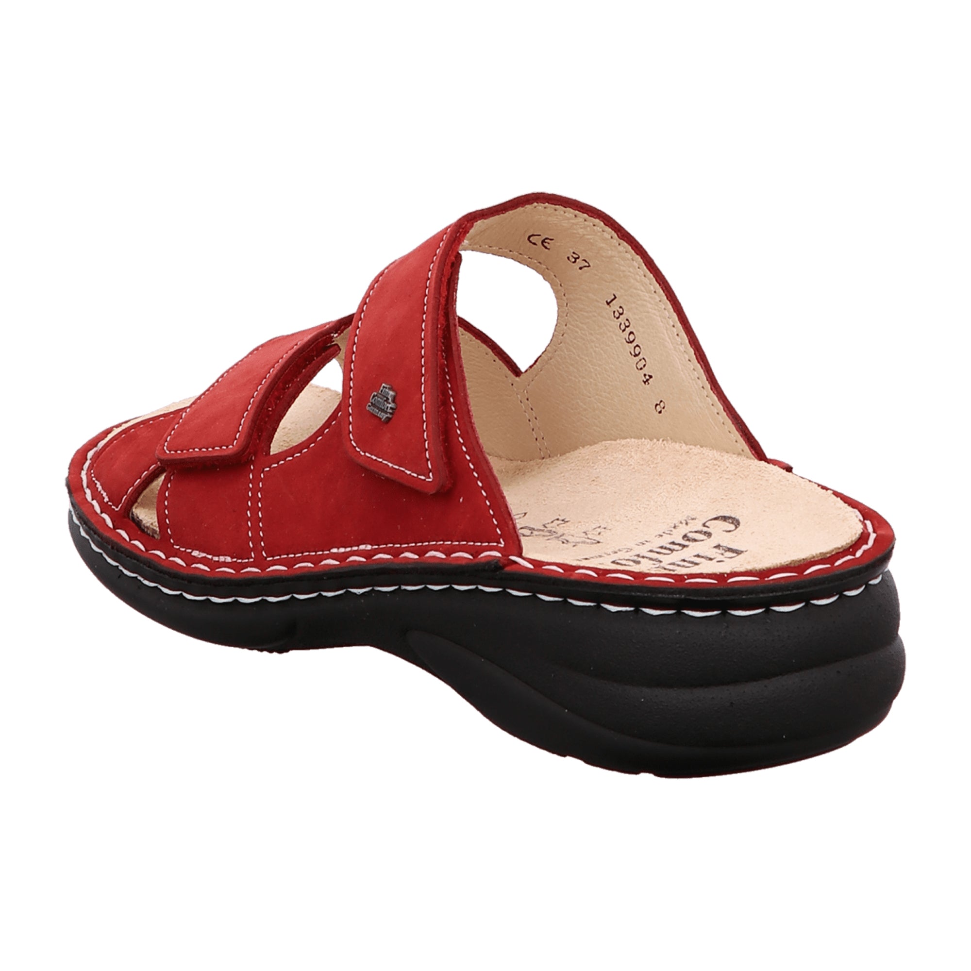 Finn Comfort Melrose Women's Comfort Shoes, Stylish Red Leather