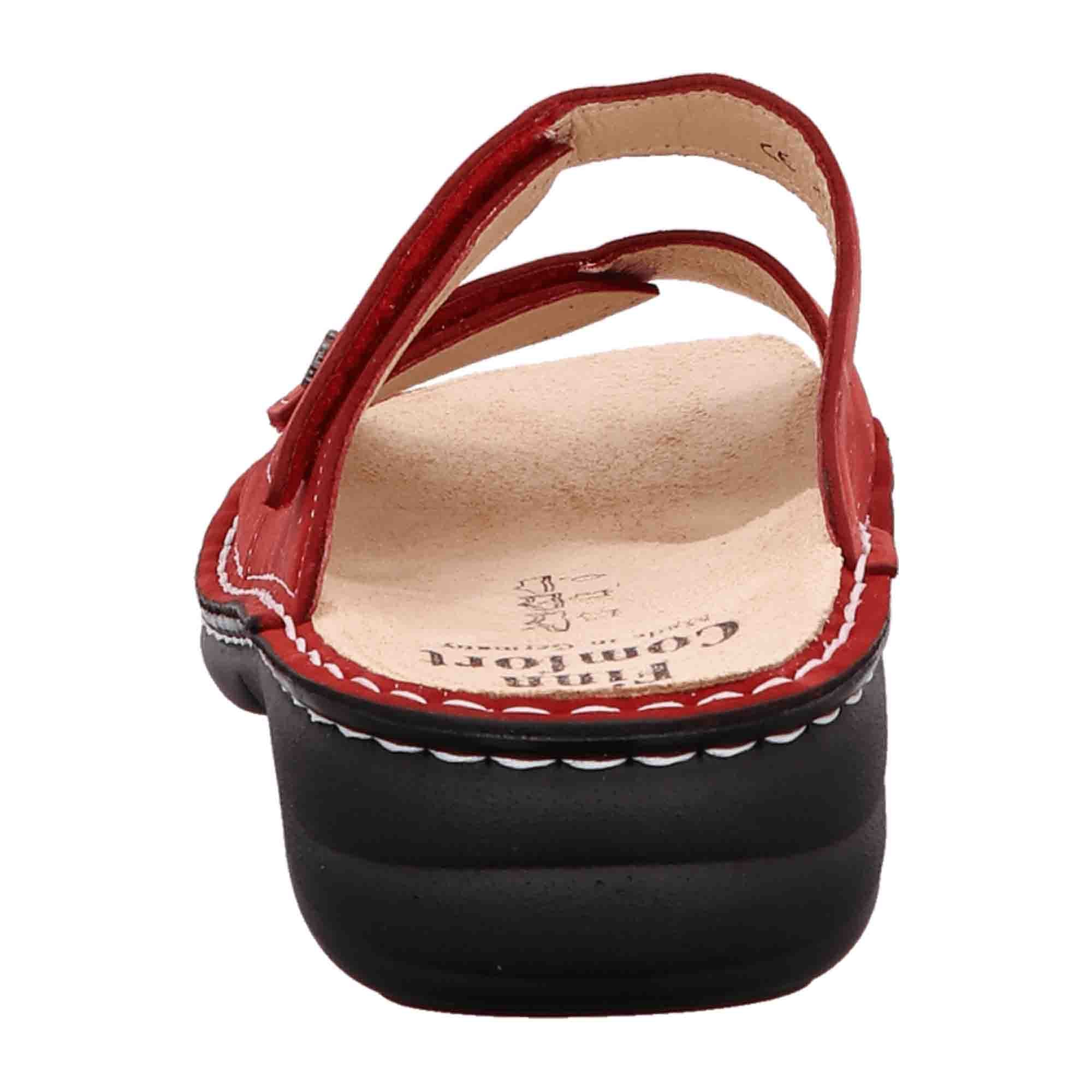 Finn Comfort Melrose Women's Comfort Shoes, Stylish Red Leather