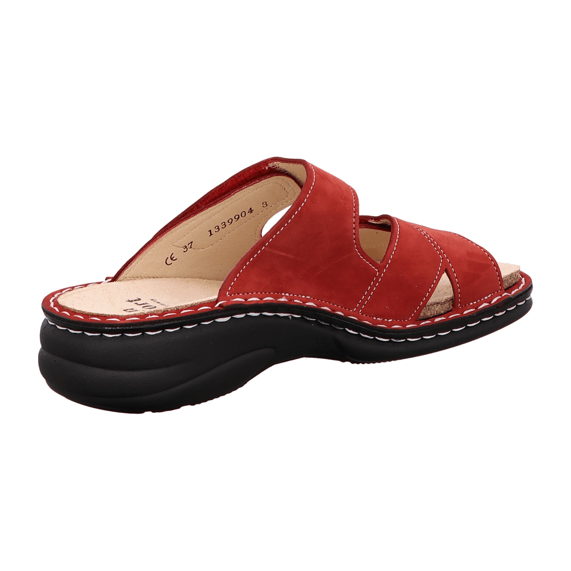 Finn Comfort Melrose Women's Comfort Shoes, Stylish Red Leather