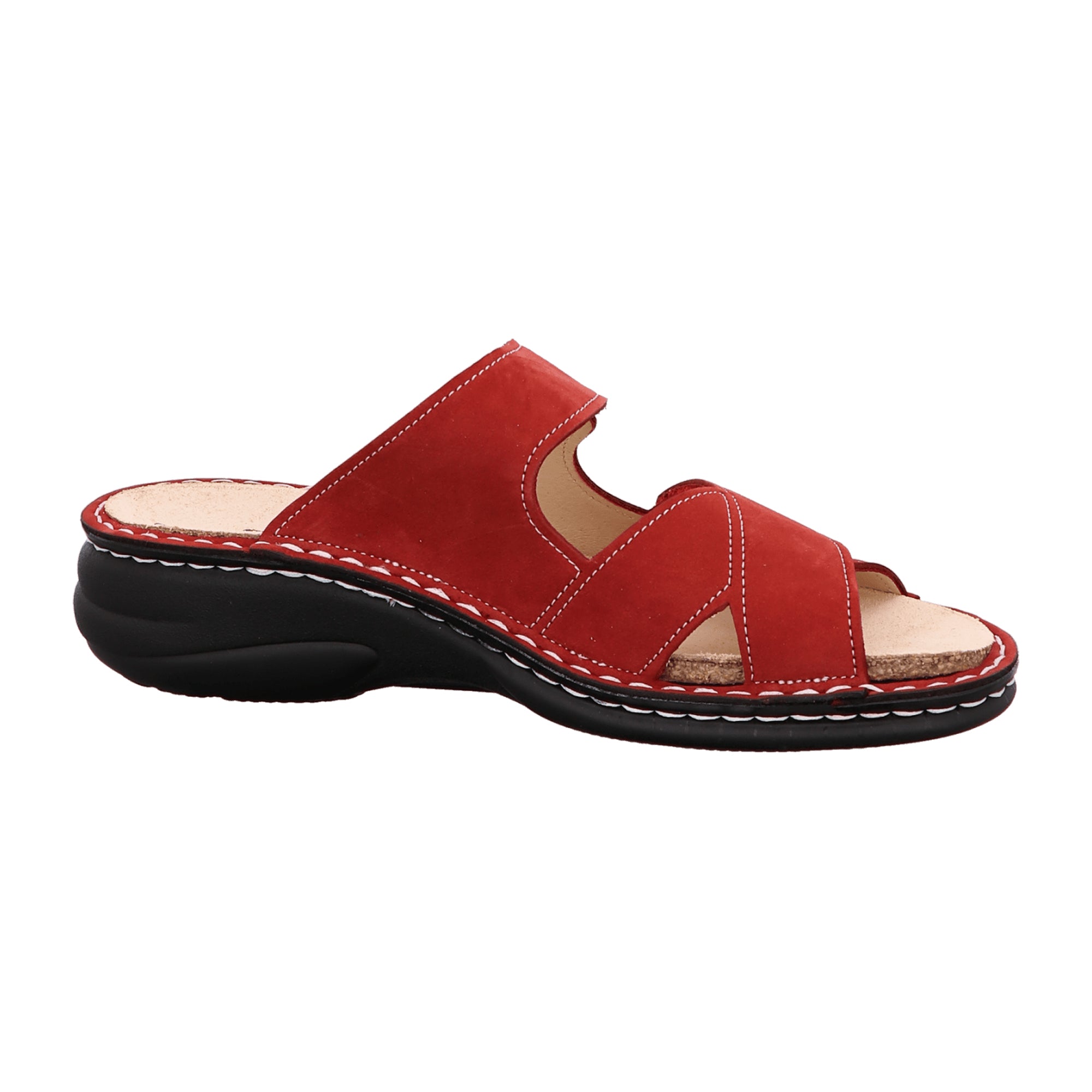 Finn Comfort Melrose Women's Comfort Shoes, Stylish Red Leather