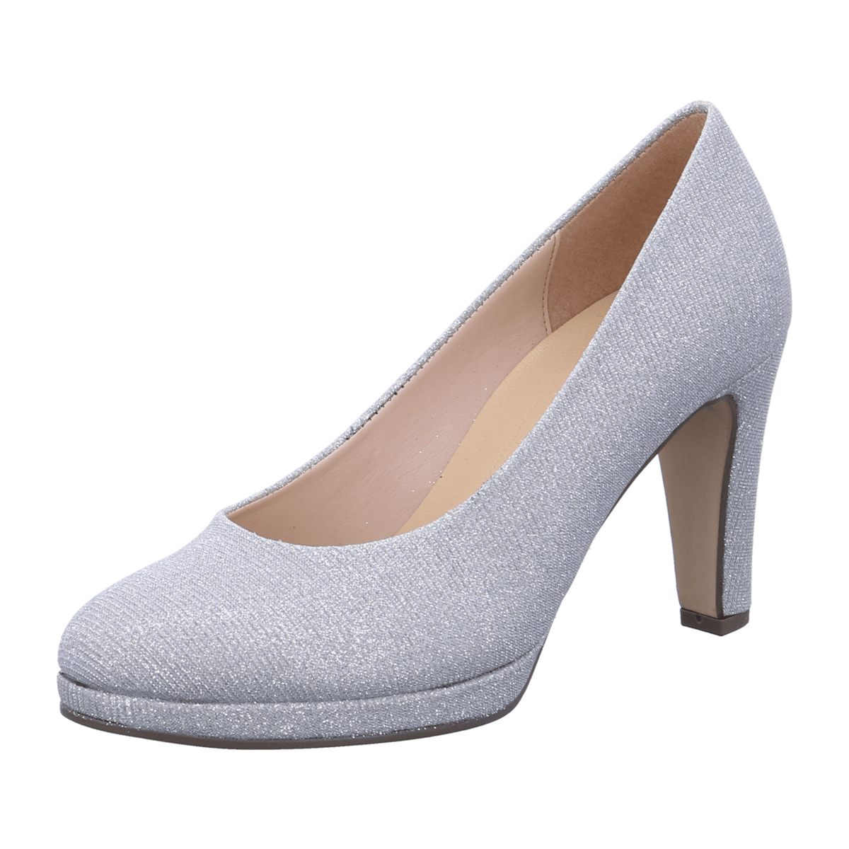 Gabor Women's Classic Pumps Silver Leather High Heels