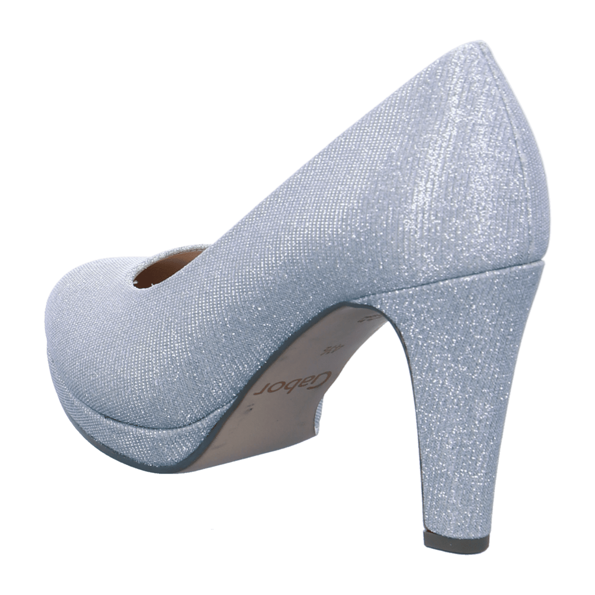 Gabor Women's Classic Pumps Silver Leather High Heels