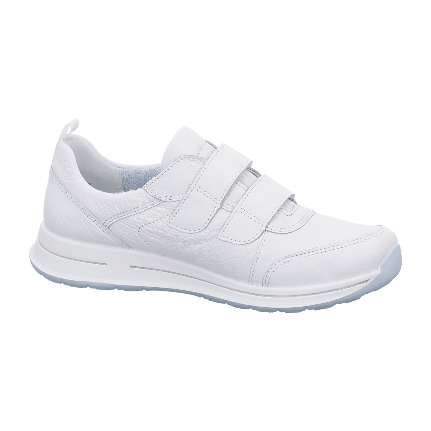 ARA Osaka Women's Sneakers in Smooth Leather with Hook-and-Loop Closure in White - Bartel-Shop