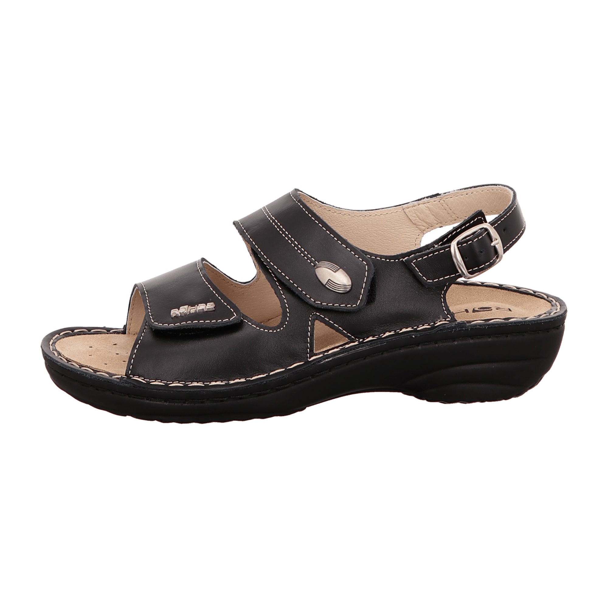 Rohde Comfort Sandals for Women Black Spring Summer Footwear