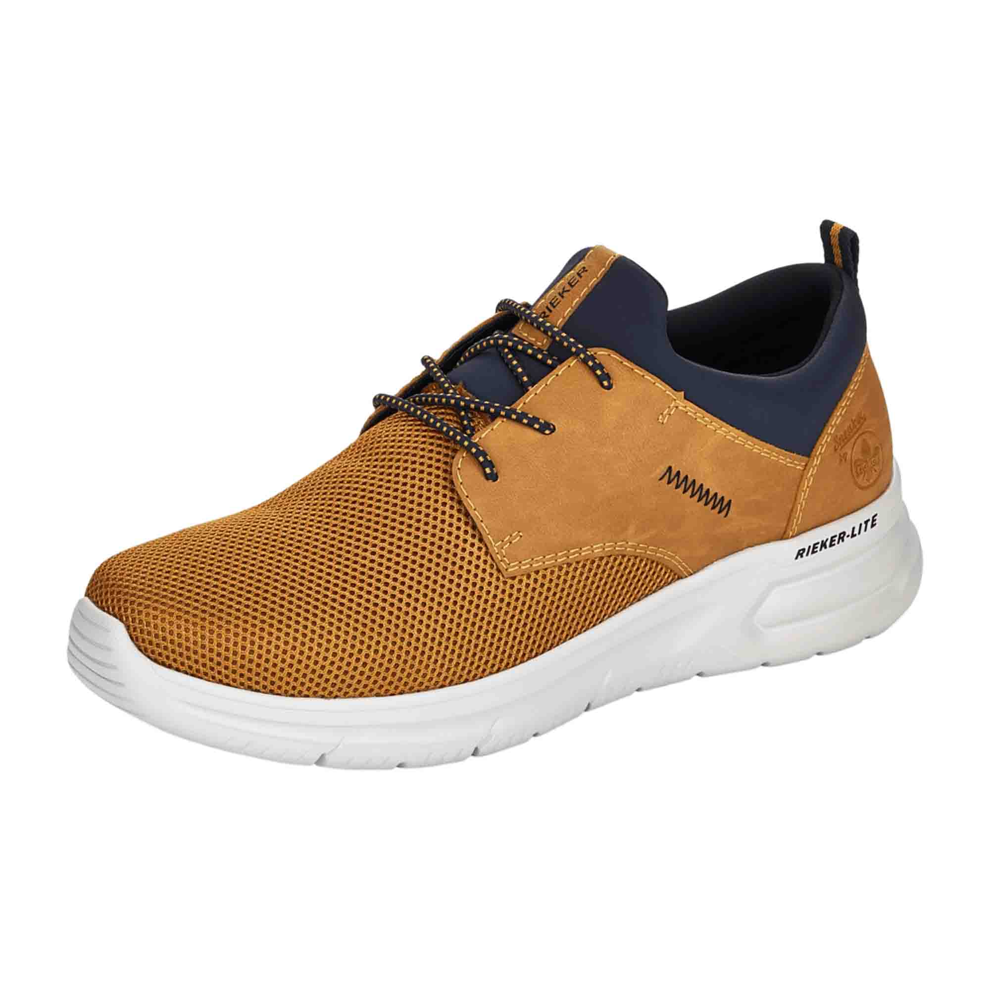 Rieker Men's Brown Slip-On Shoes with Comfortable Elastic and Lightweight Sole