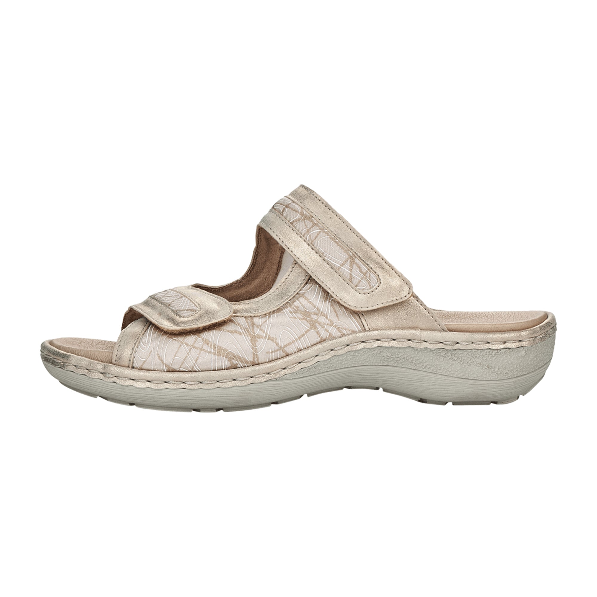 Remonte Comfortable Beige Slip-On Sandals for Women