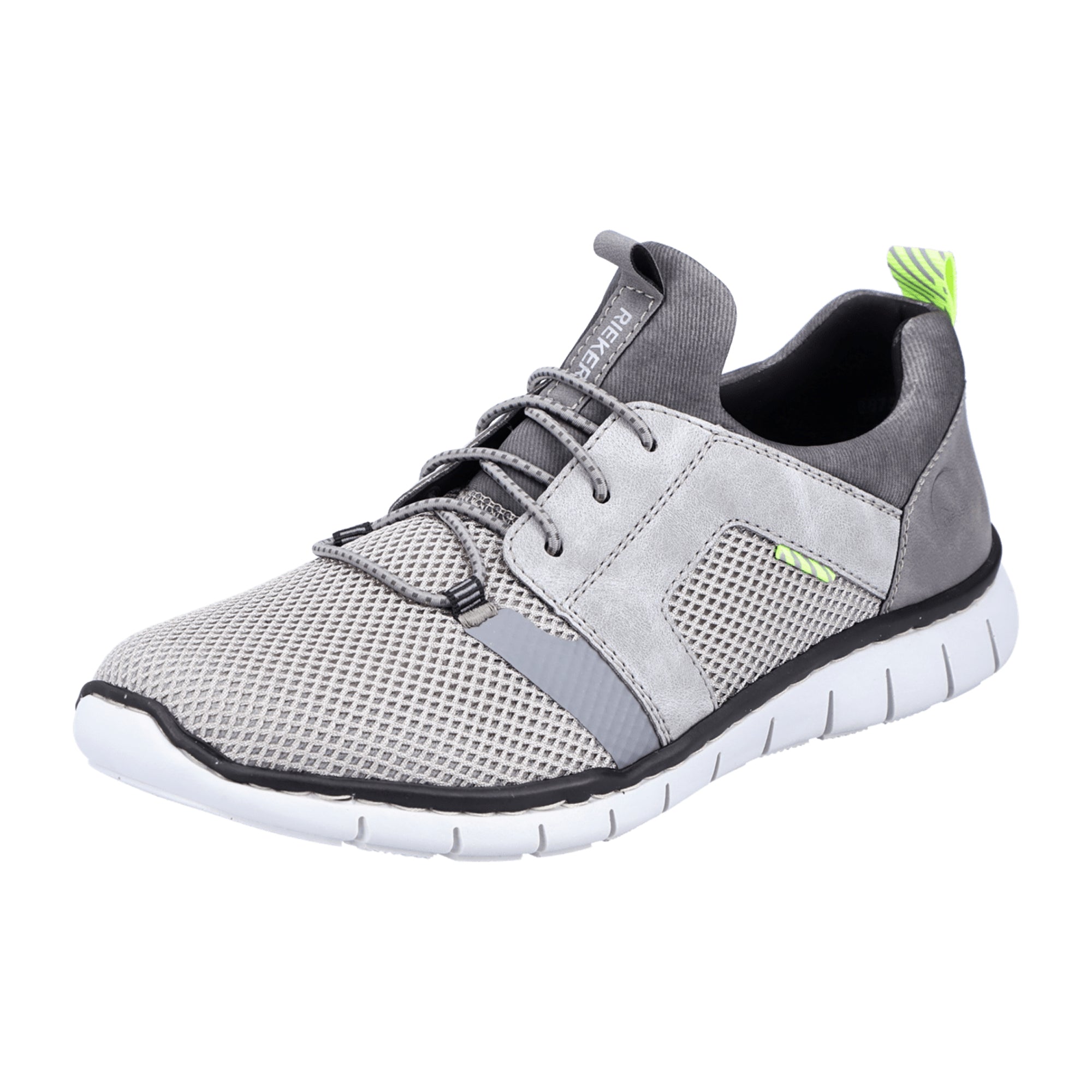 Rieker ANVERS 83 Grey Men's Casual Shoes Comfortable Wide Fit Removable Insole