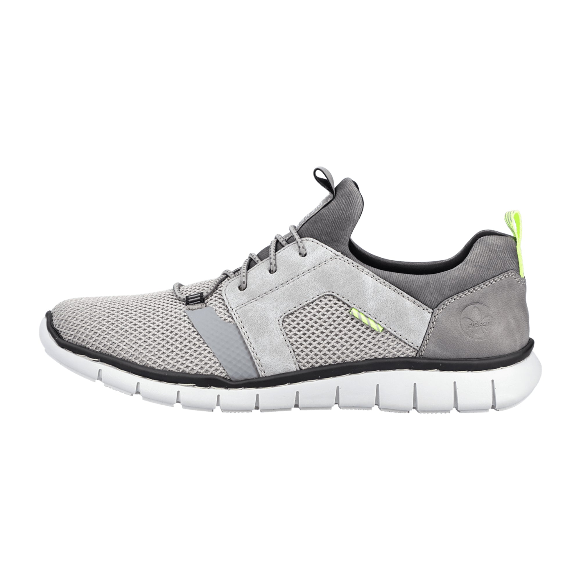Rieker ANVERS 83 Grey Men's Casual Shoes Comfortable Wide Fit Removable Insole