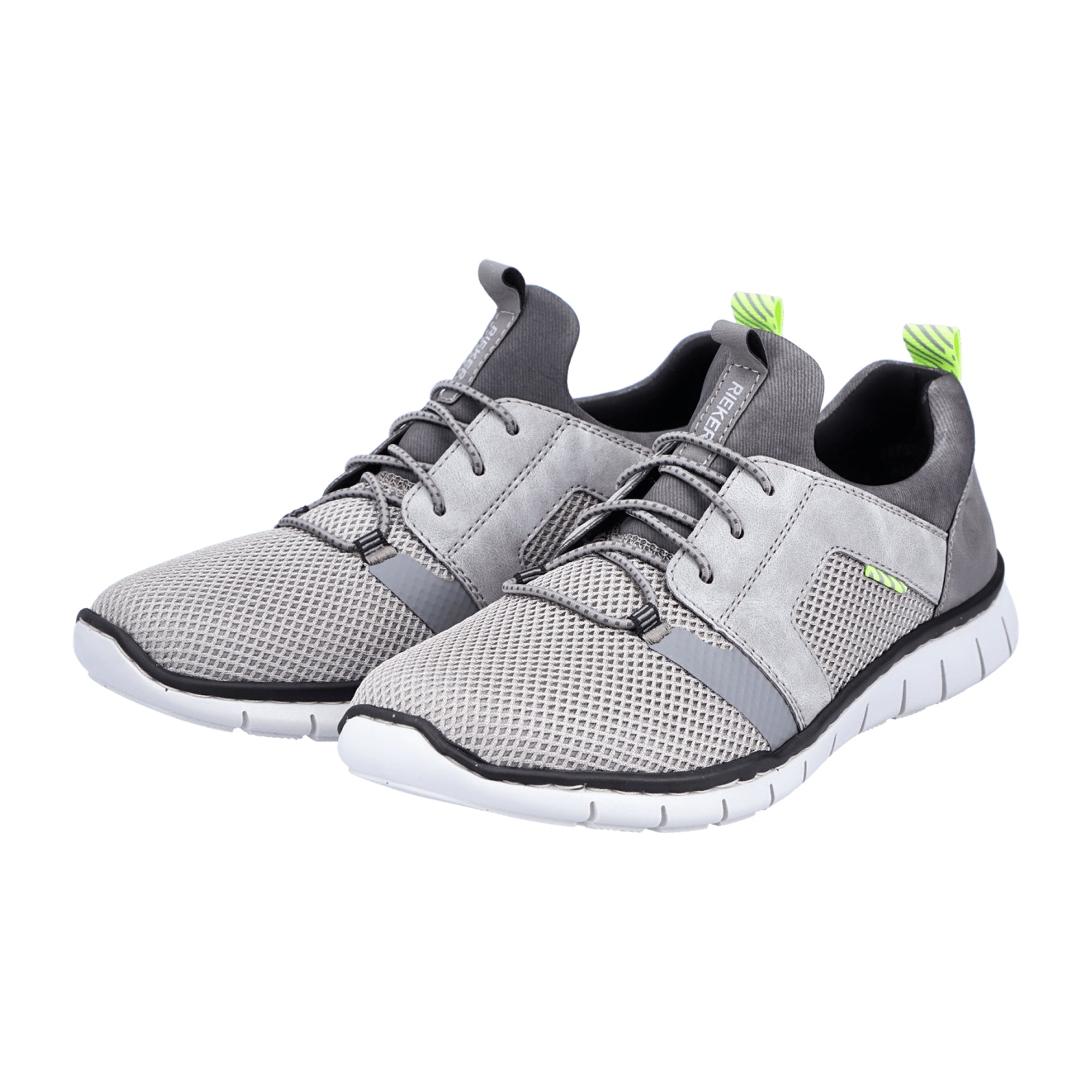 Rieker ANVERS 83 Grey Men's Casual Shoes Comfortable Wide Fit Removable Insole