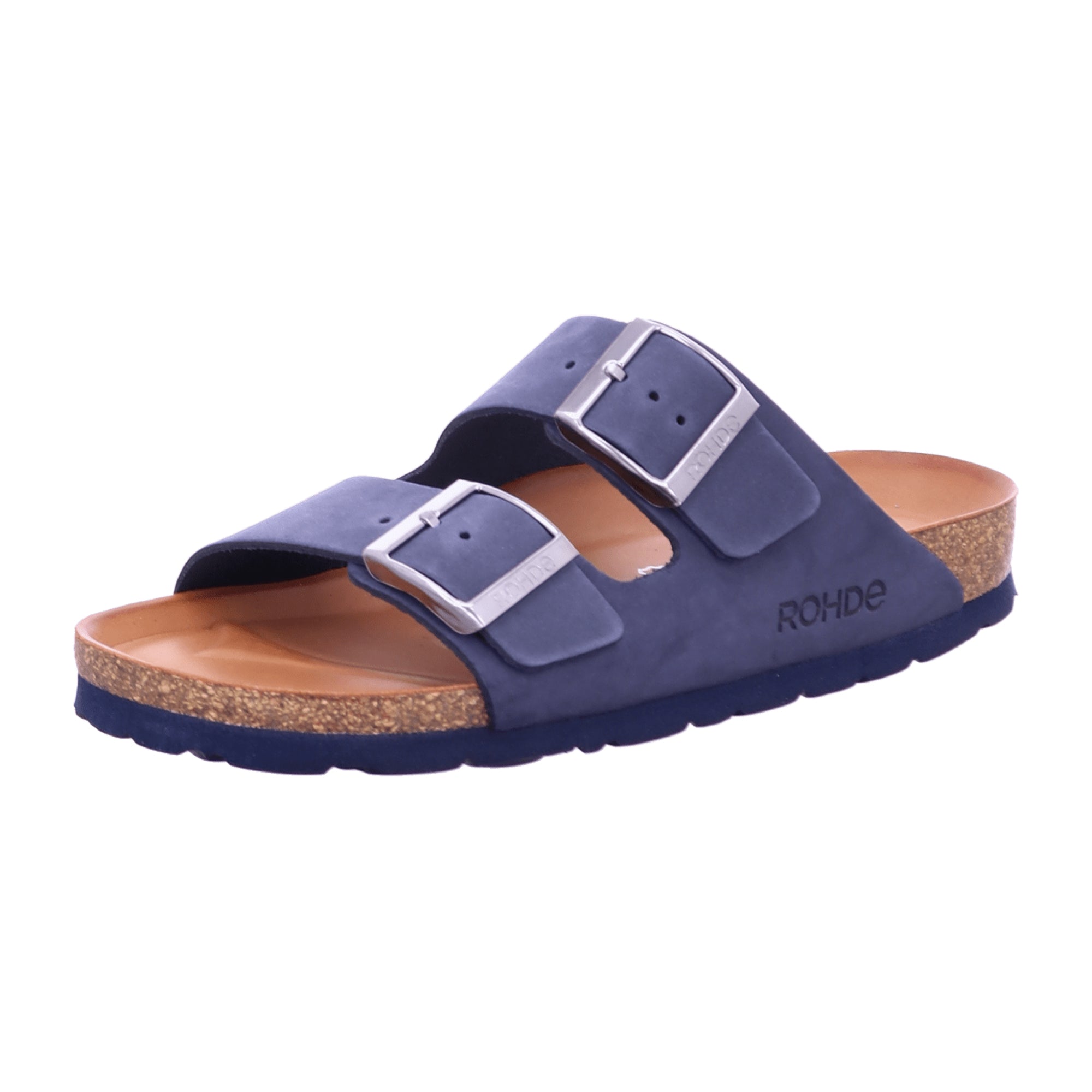 Rohde Women's Blue Double Strap Sandals for Spring and Summer