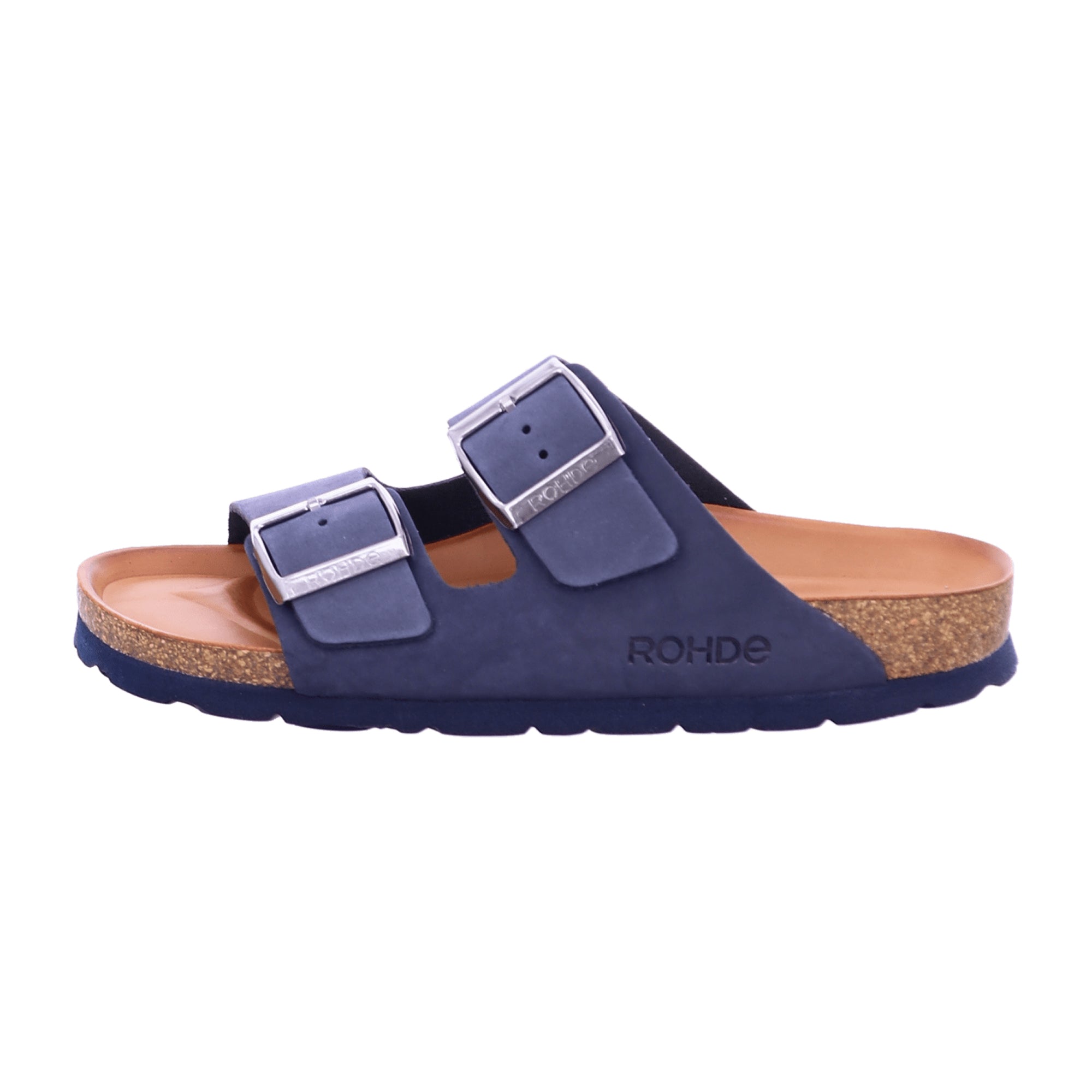 Rohde Women's Blue Double Strap Sandals for Spring and Summer