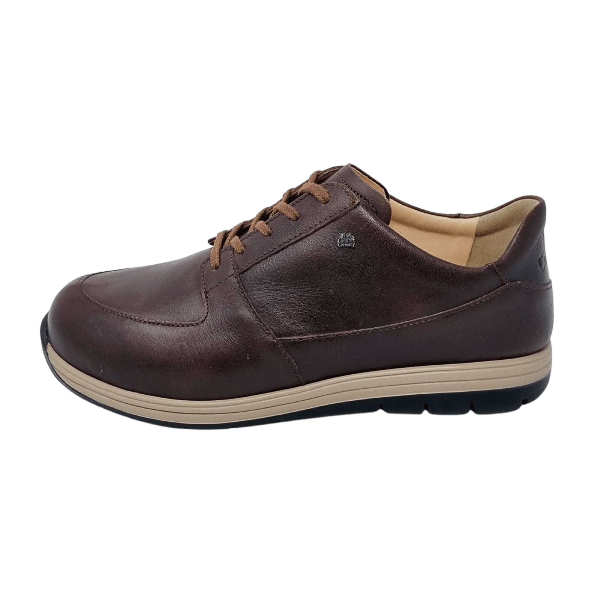 Finn Comfort Vernon Men's Comfort Shoes, Stylish Brown Leather