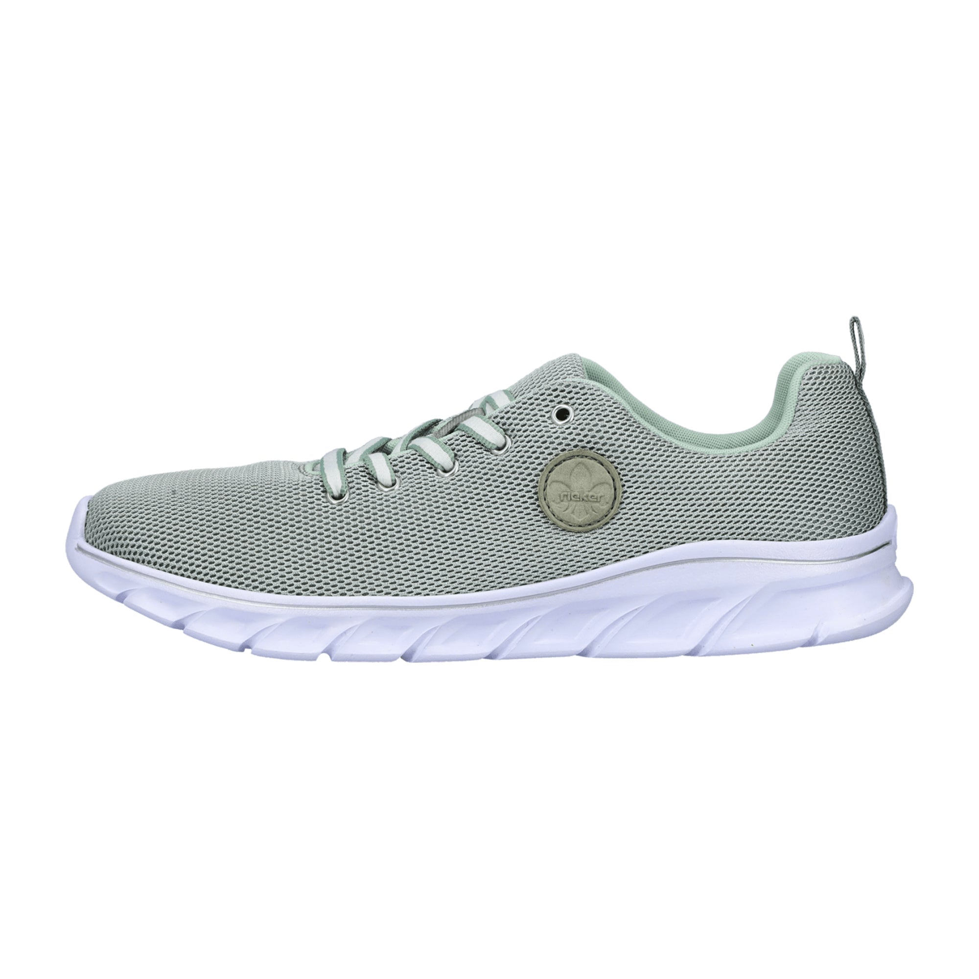 Rieker Women's Green Sneakers with Removable Insole and Lightweight Sole