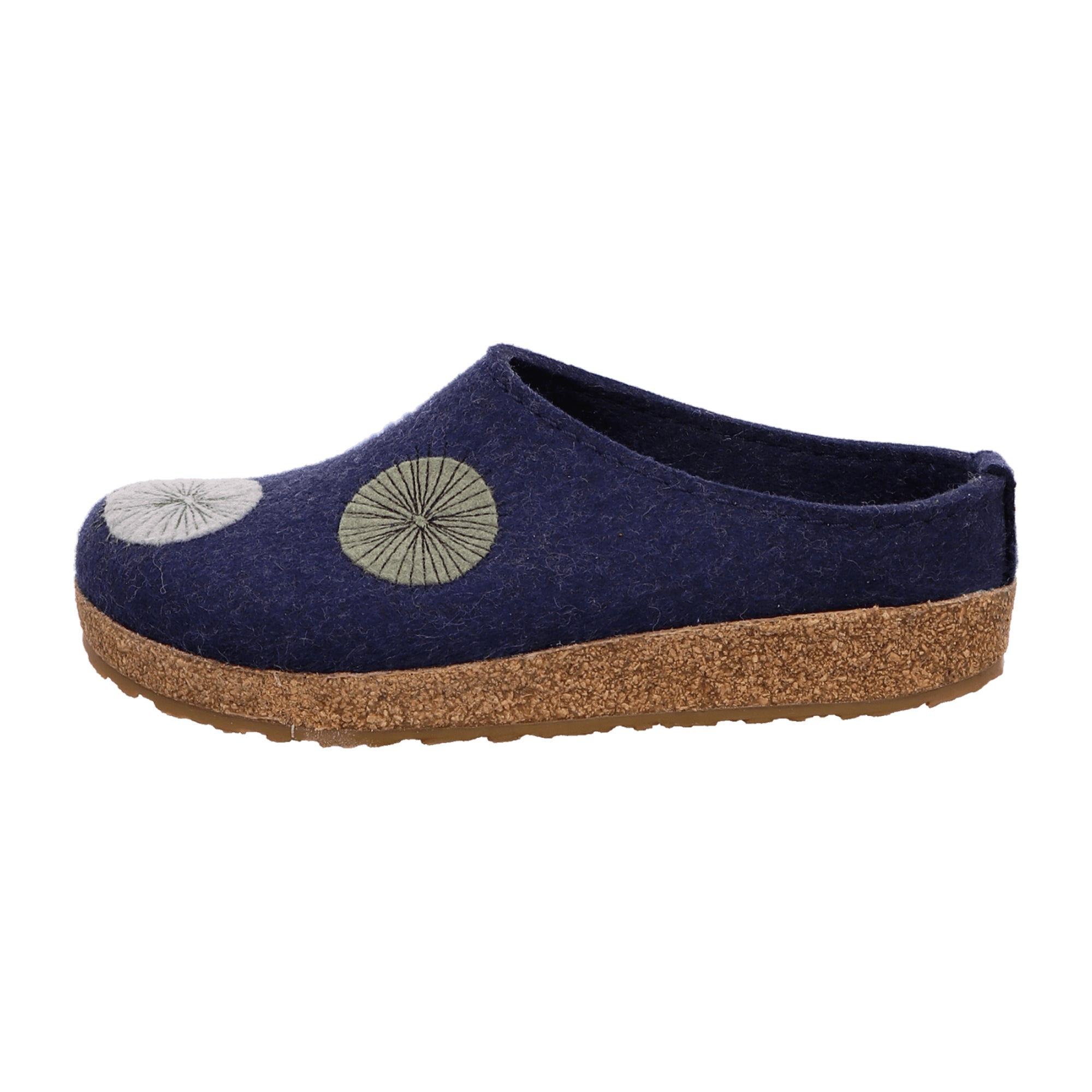 Haflinger Grizzly Radius Women's Clogs, Stylish Blue Comfort Slip-Ons