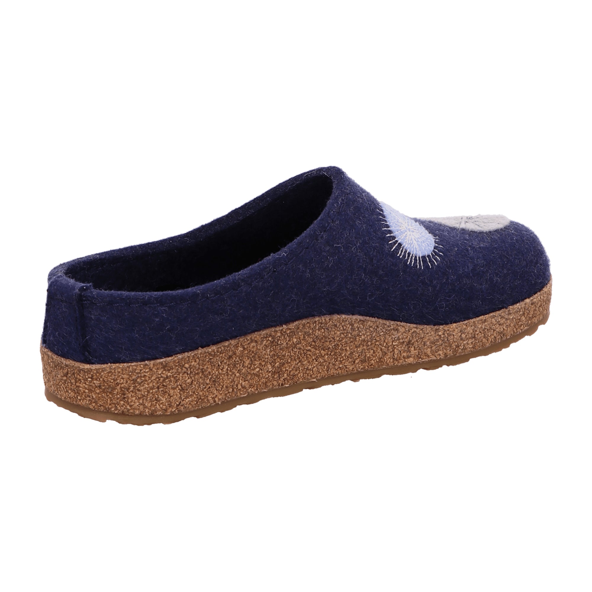 Haflinger Grizzly Radius Women's Clogs, Stylish Blue Comfort Slip-Ons